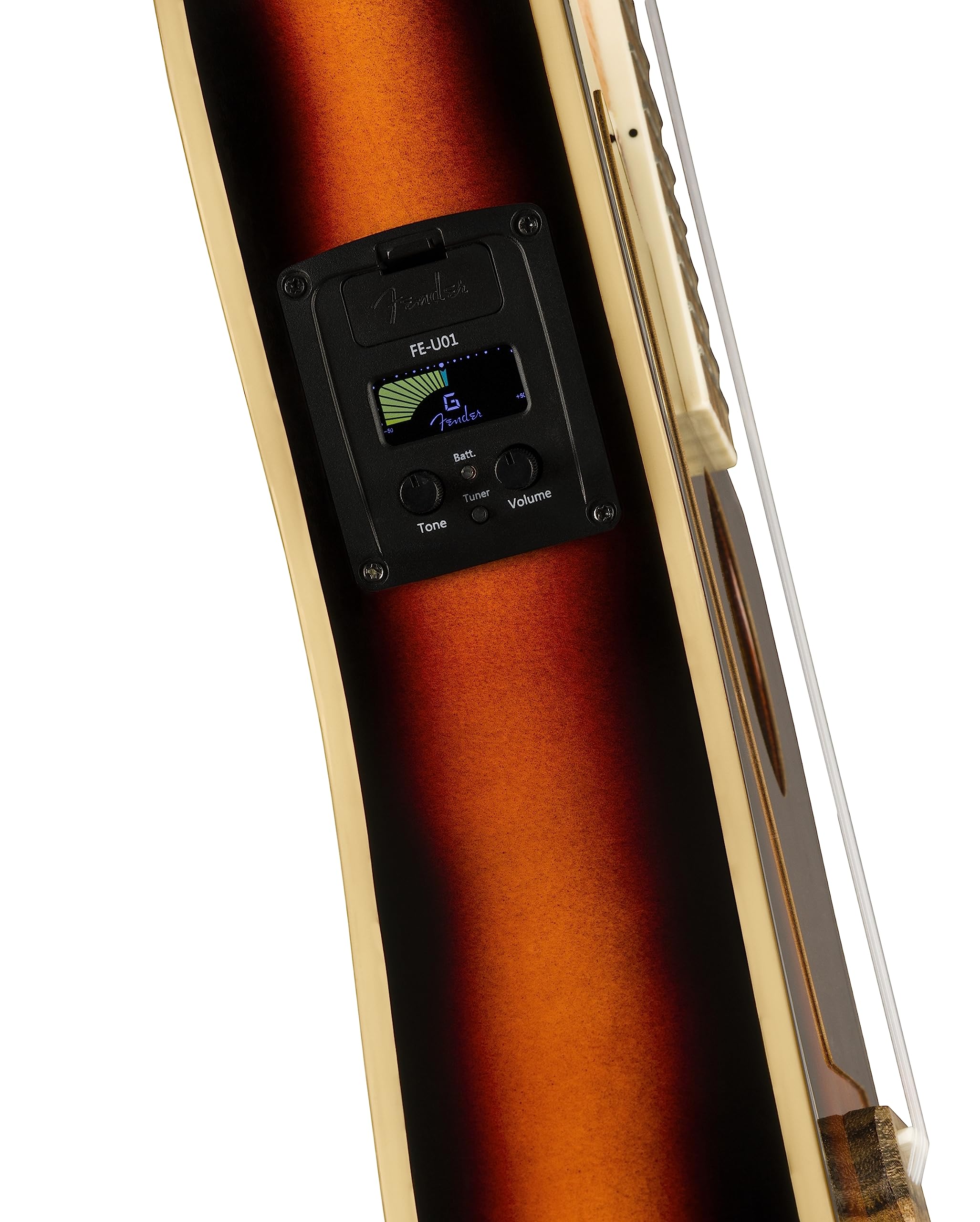 Fender Fullerton Jazzmaster® Uke, Walnut Fingerboard, Tortoiseshell Pickguard, 3-Colour Sunburst