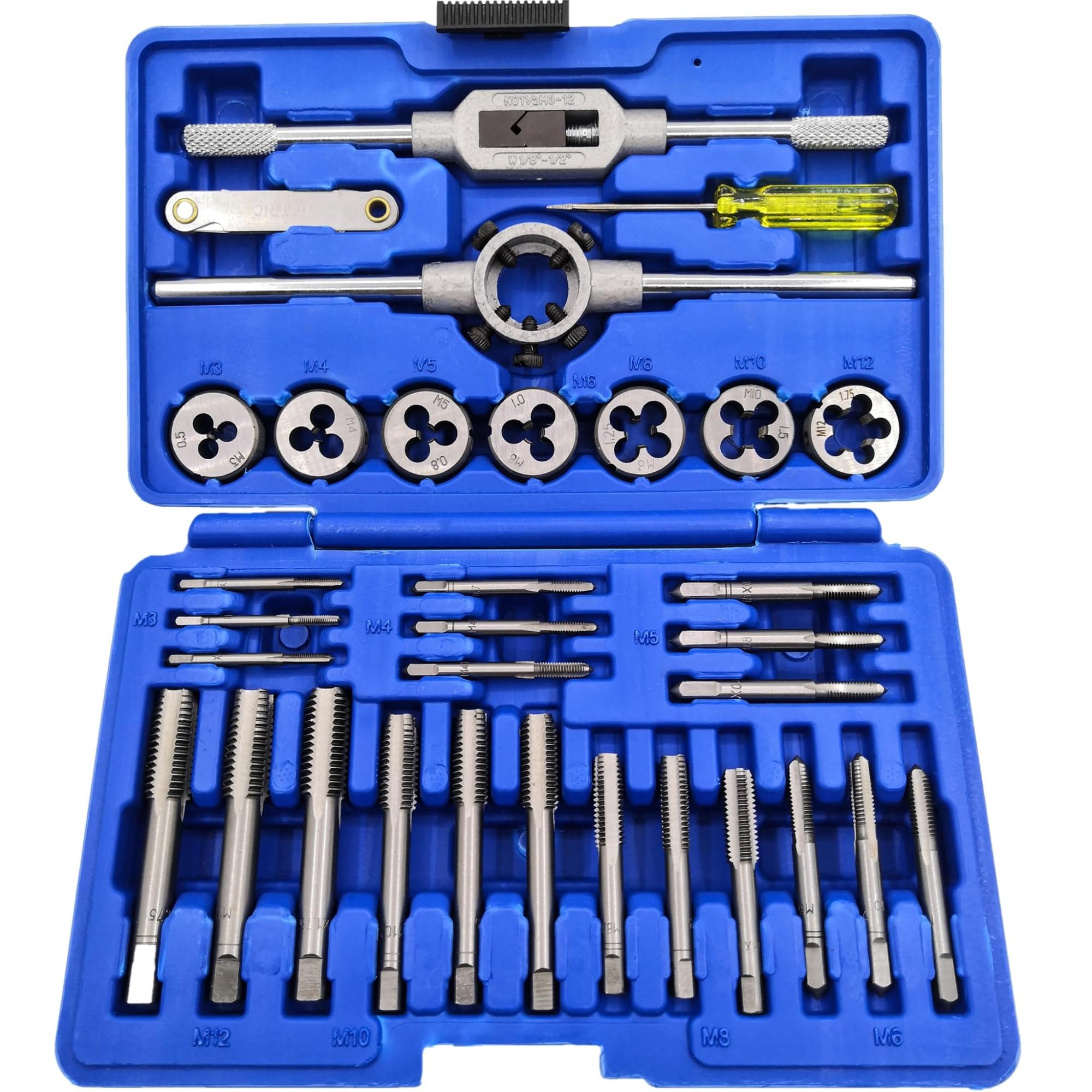 THE WHITE SHOPExperience Unmatched Quality and Durability with the Metric Tap and Die Set - A Comprehensive 32-Piece Tool Kit for Precision Threading and Rethreading