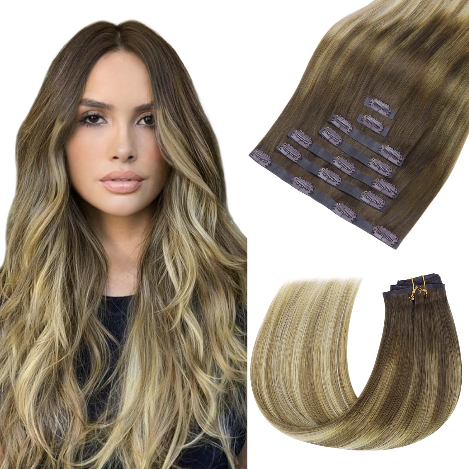 hotbanana Seamless Clip in Hair Extensions