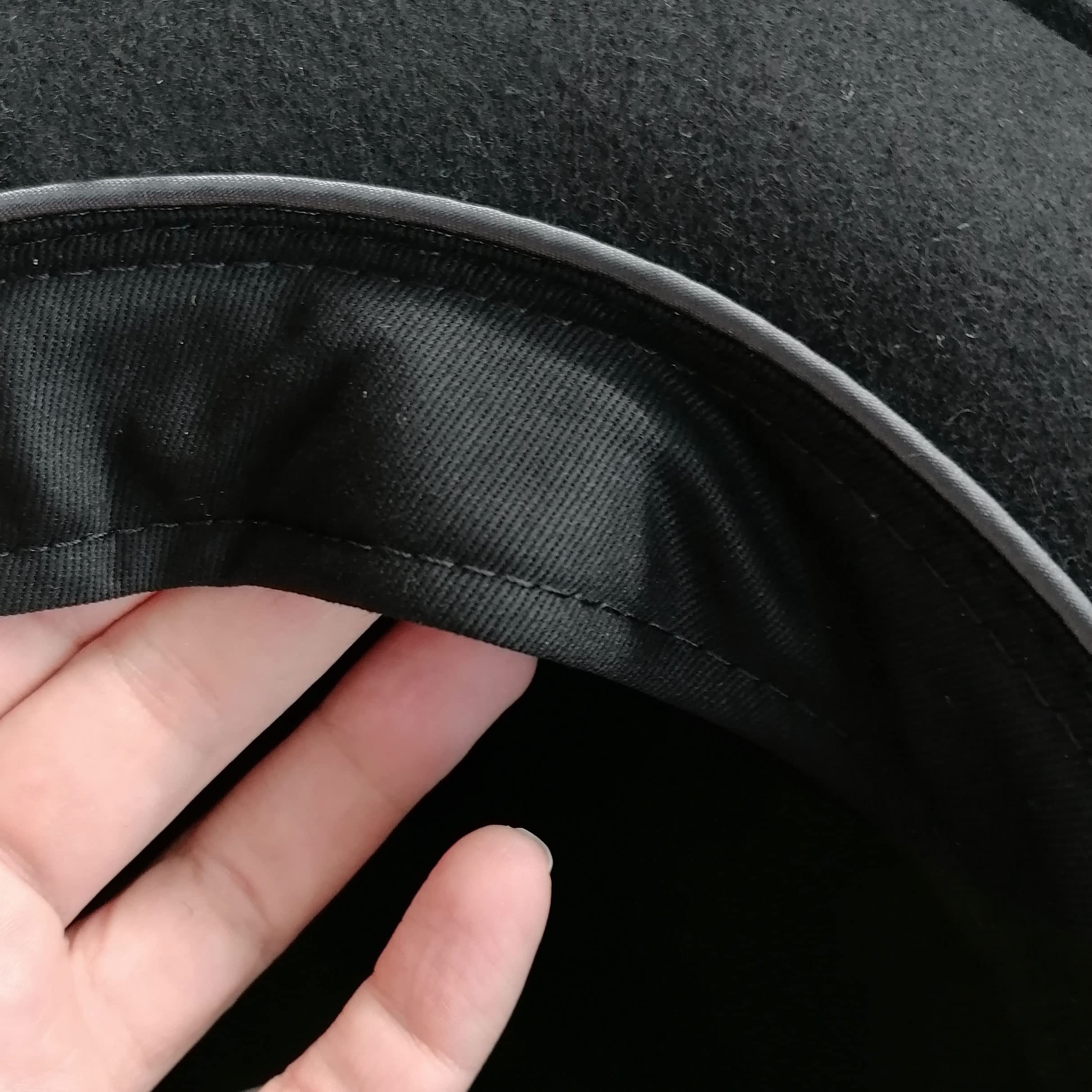 Breiter Trilby Knautschbar Filzhut schmale Krempe aus Wollfilz