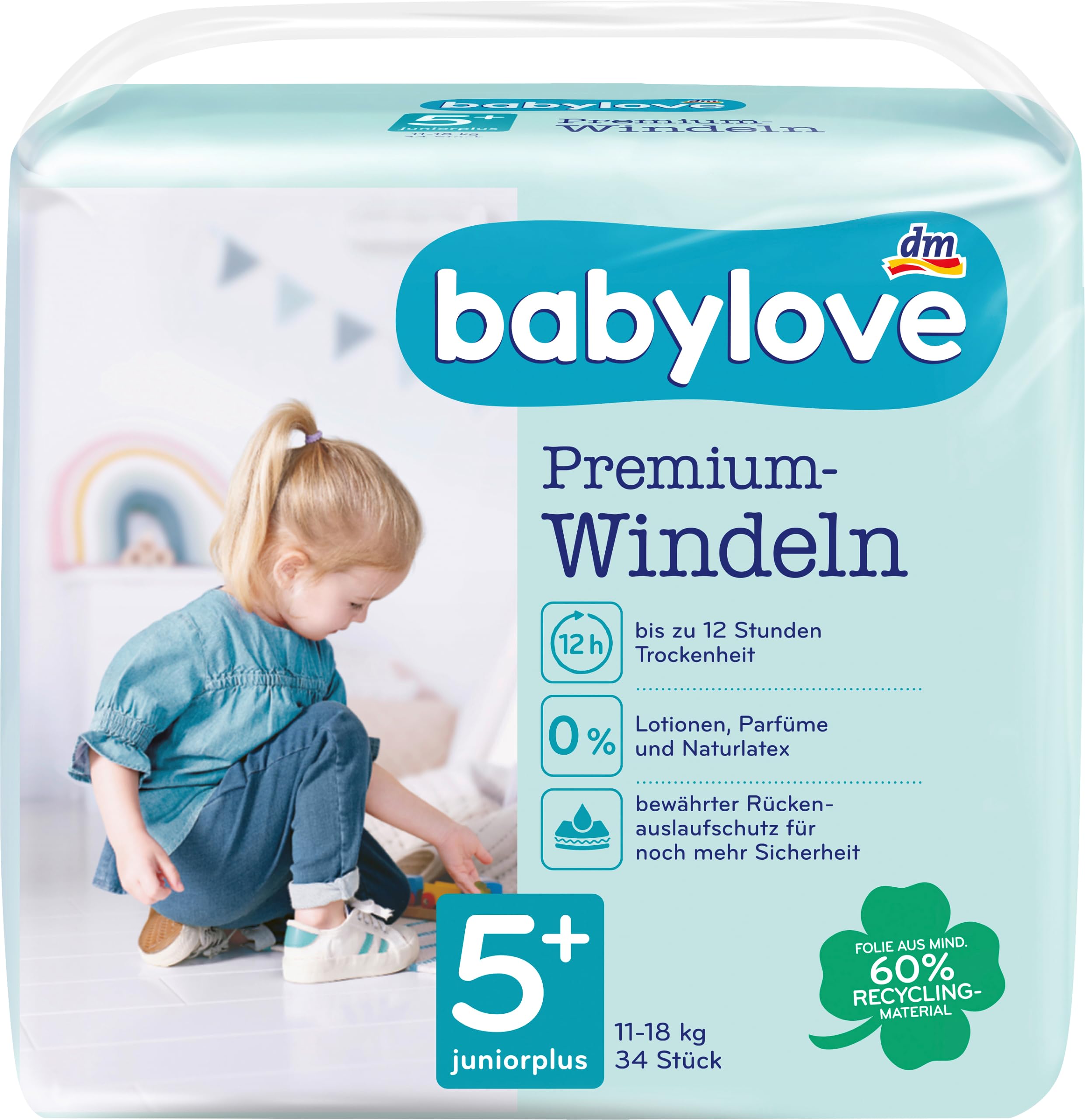 Babylove Feuchttücher und co (1er Pack, Premium Windeln Gr. 5+)