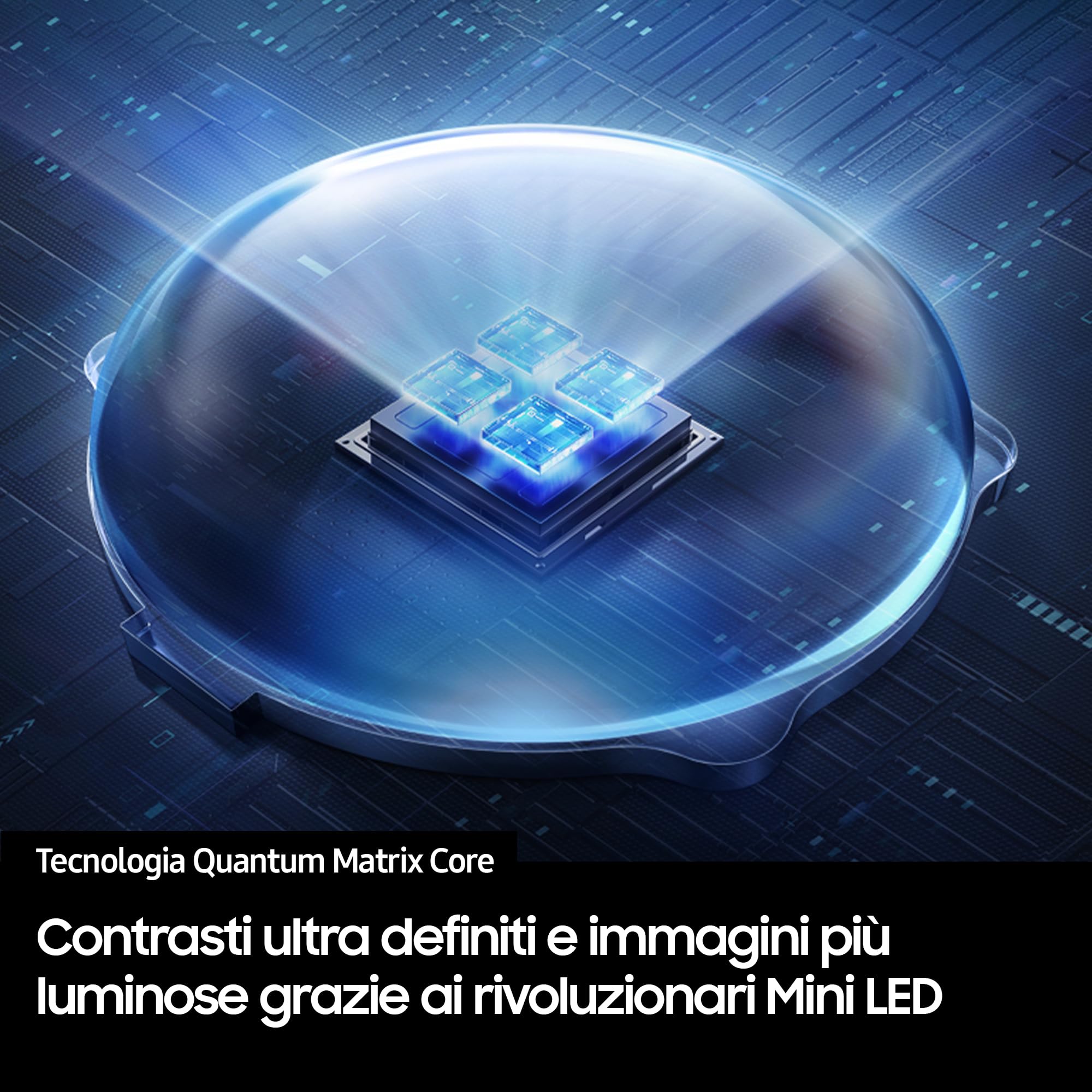 Samsung NeoQLED 4K Vision AI Smart TV 100'' QE100QN80FAUXZT Mini LED, NQ4 AI Gen2 Processor, 4K Upscaling,Dolby Atmos, Tecnologia Quantum Matrix Core, PACCHETTO INTRATTENIMENTO, 2025