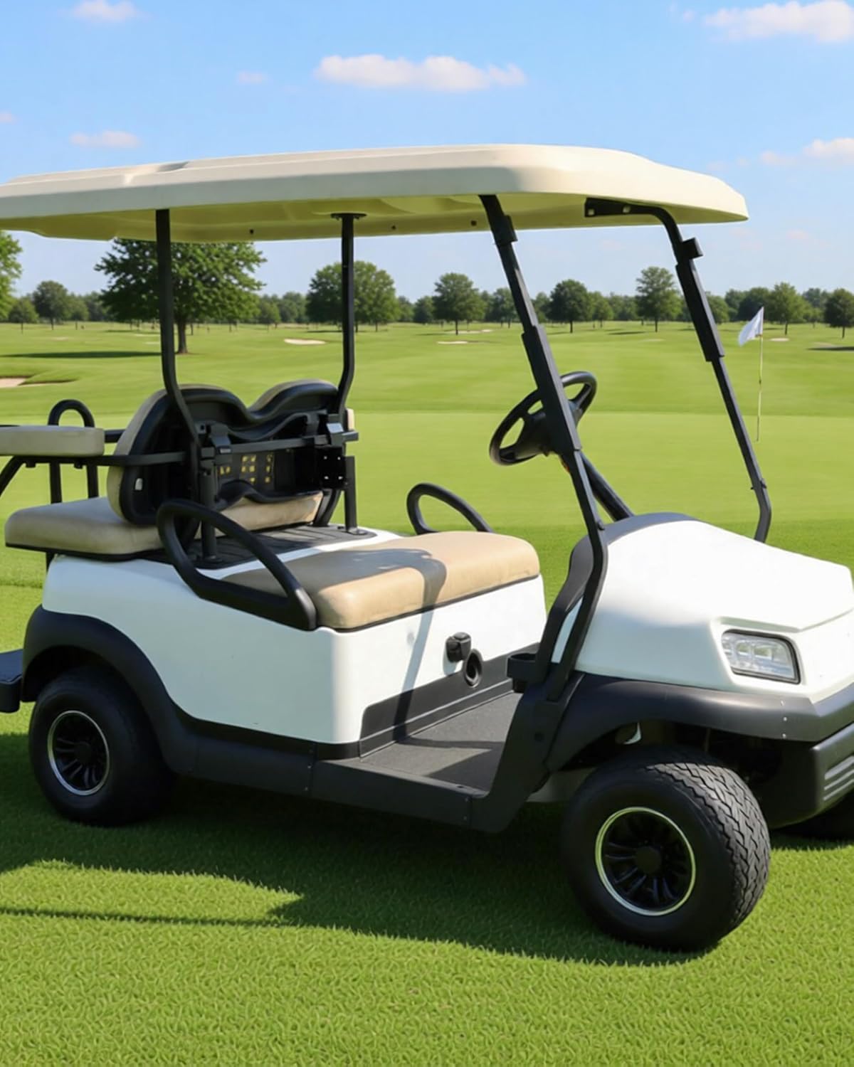 KEWISAUTO Floor Mat Retainer Side Panel Set for Club Car Tempo, Onward and Precedent 2016 and Newer Golf Carts, Replace #105314001 & #105314101, Left & Right Protective Rocker Panel Accessories