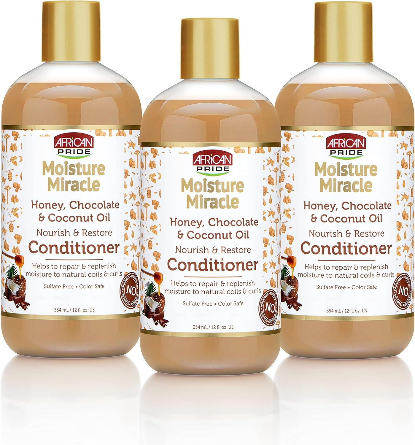 African Pride Moisture Miracle Honey, Chocolate & Coconut Oil