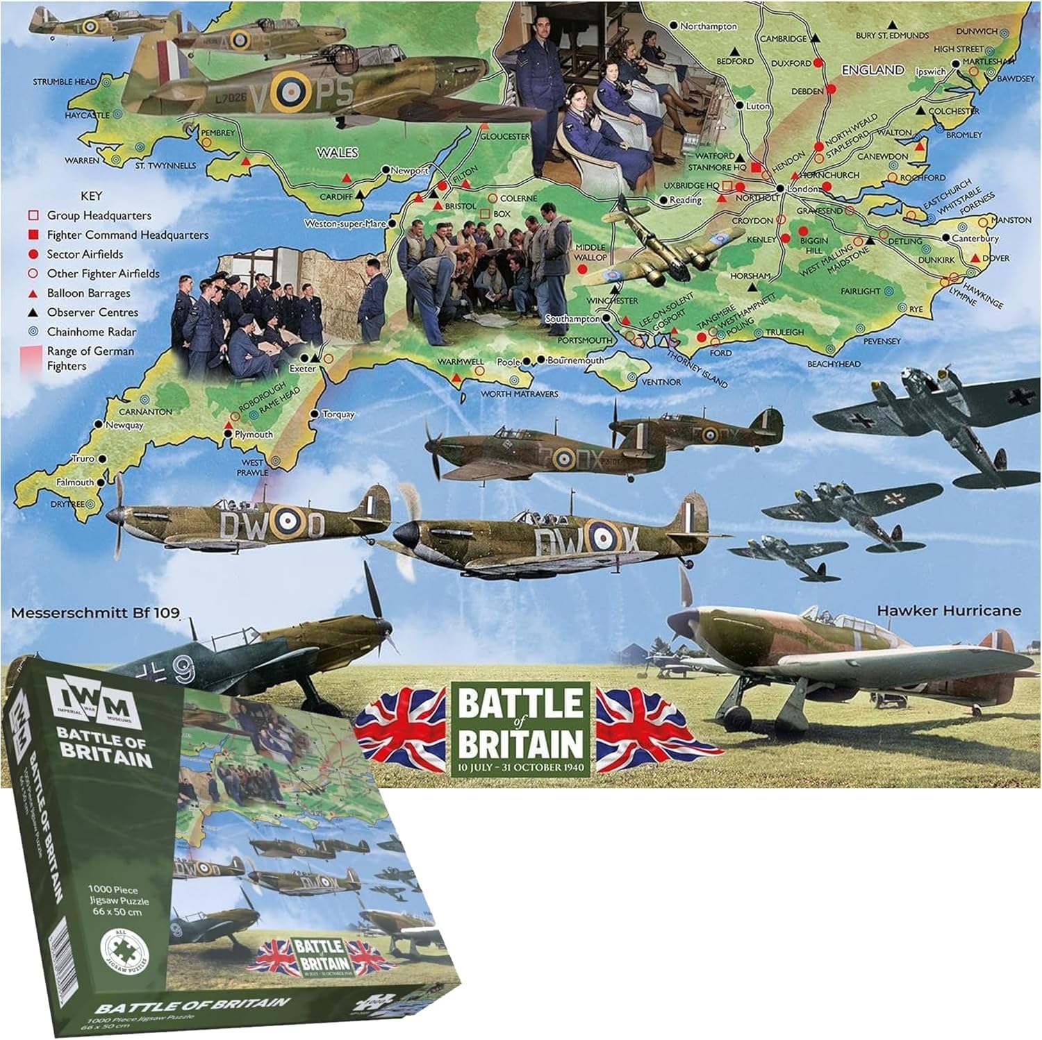 1000 Piece Jigsaw Puzzle To Commemorate 85 Years Since the Battle of Britain with This Exclusive Imperial War Museums Honouring RAF Heroes and WWII History — image 1