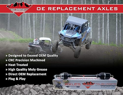 Miniatura 2 de Rugged Eje de rendimiento delantero izquierdo para CFMOTO CFORCE/CF500/CF600/X5/X6/X8, en componentes de precisión CNC, abrazaderas de acero