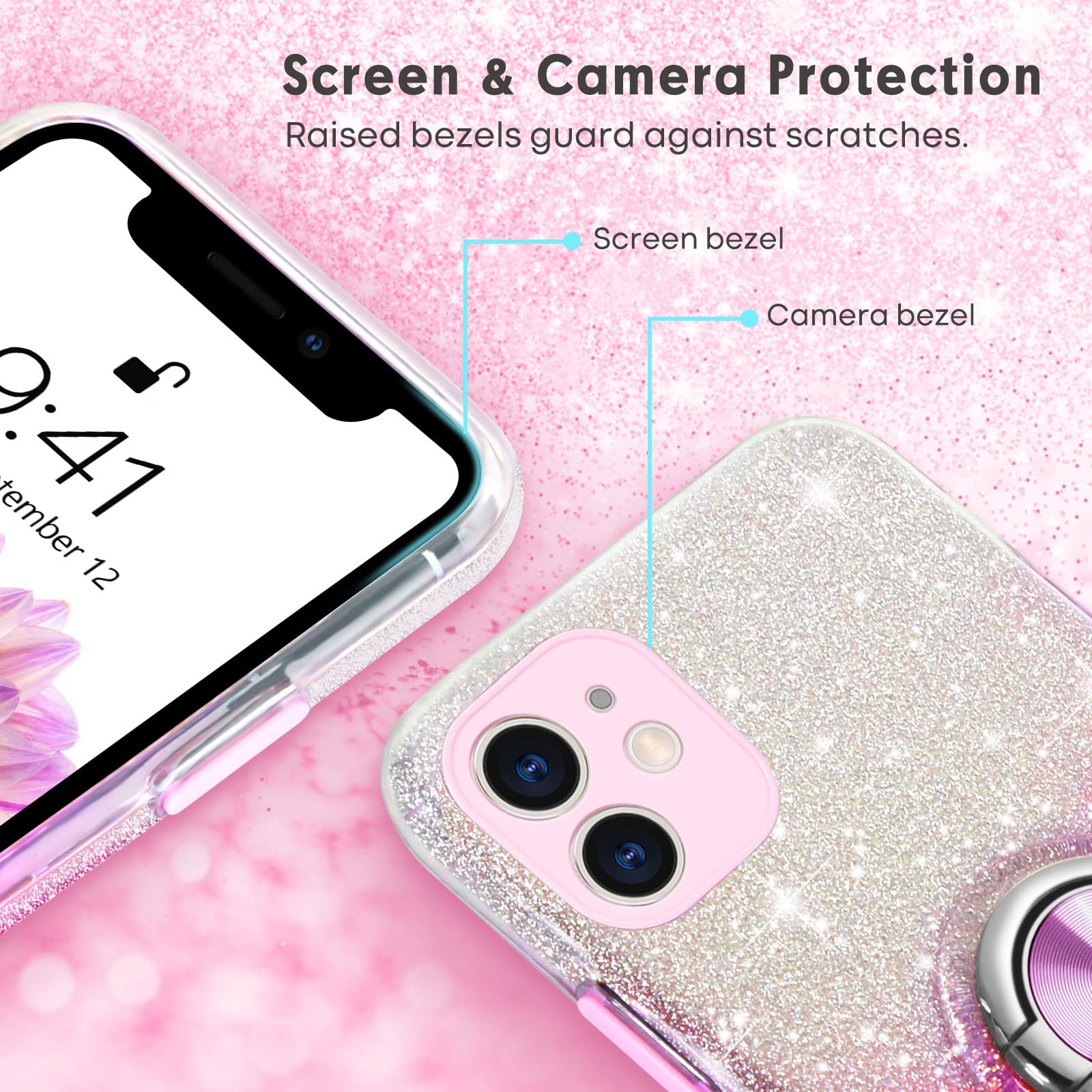 Katzeohren Hülle Für IPhone 11 - Glitzernd, Gewellt, Kratzfest & Stoßsicher