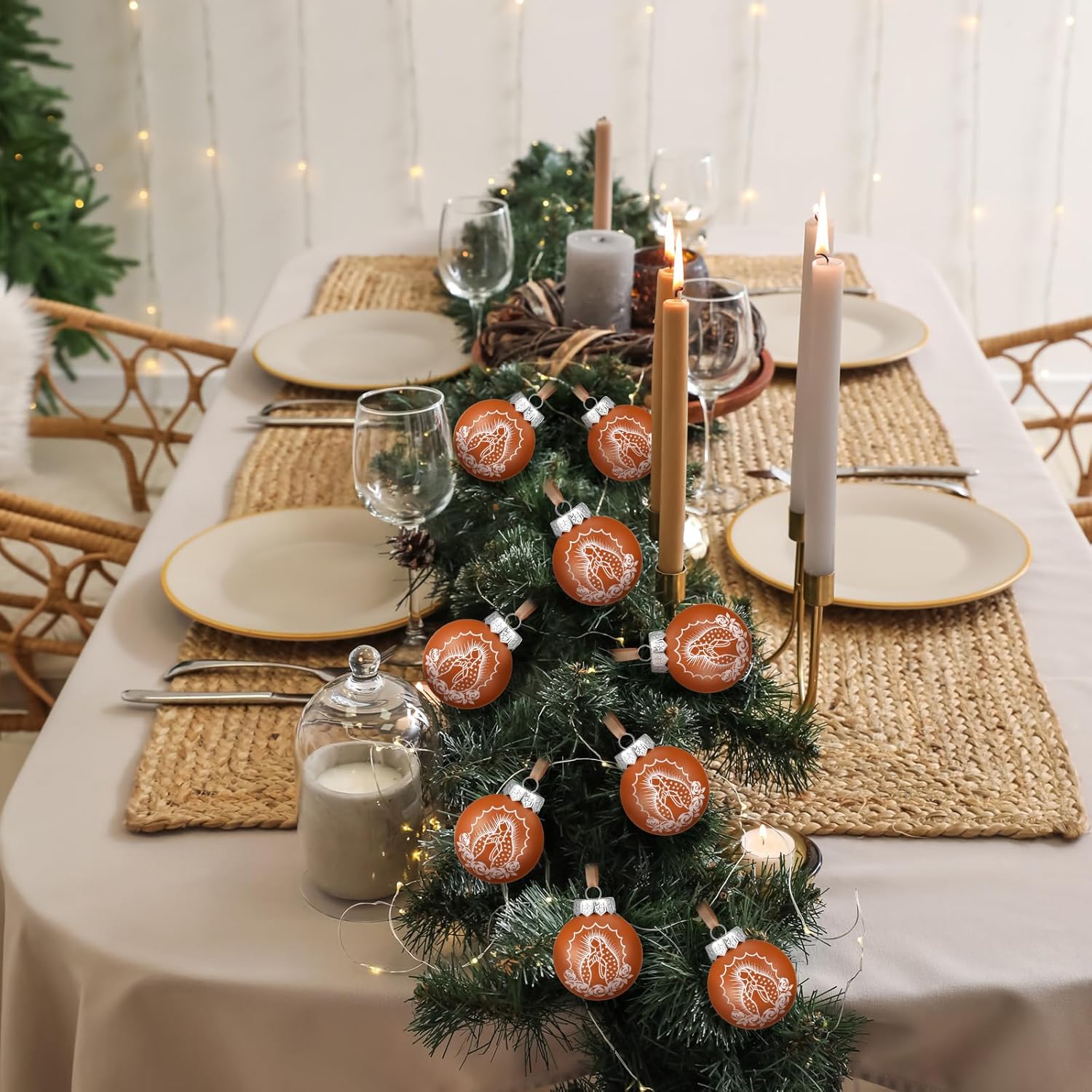 18 Pcs Our Lady of Guadalupe Hanging Ornaments Virgin Mary Christmas Ball 2.36 Inch Plastic Blessed Mother Decorations Nativity Catholic Christmas Religious Christian Ornaments for Xmas - Image 6