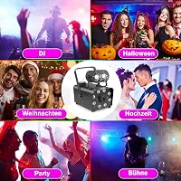 Katomi 700W füstgép RGB LED diszkó fénnyel, 2 vezeték nélküli távirányítóval 7