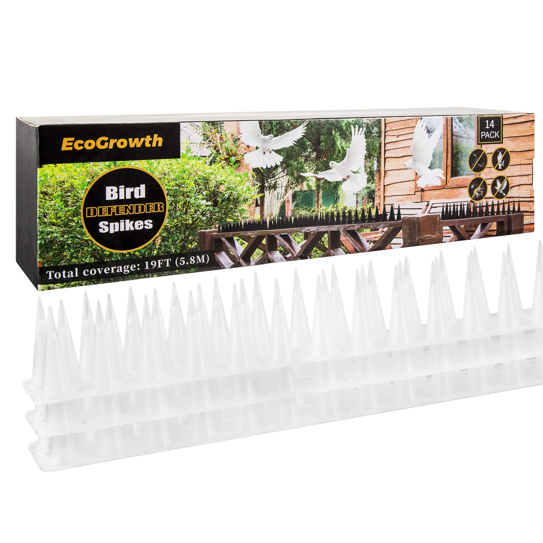 Buy EcoGrowth Bird Spike Repellent Spike for Bird and Cat AntiClimbing