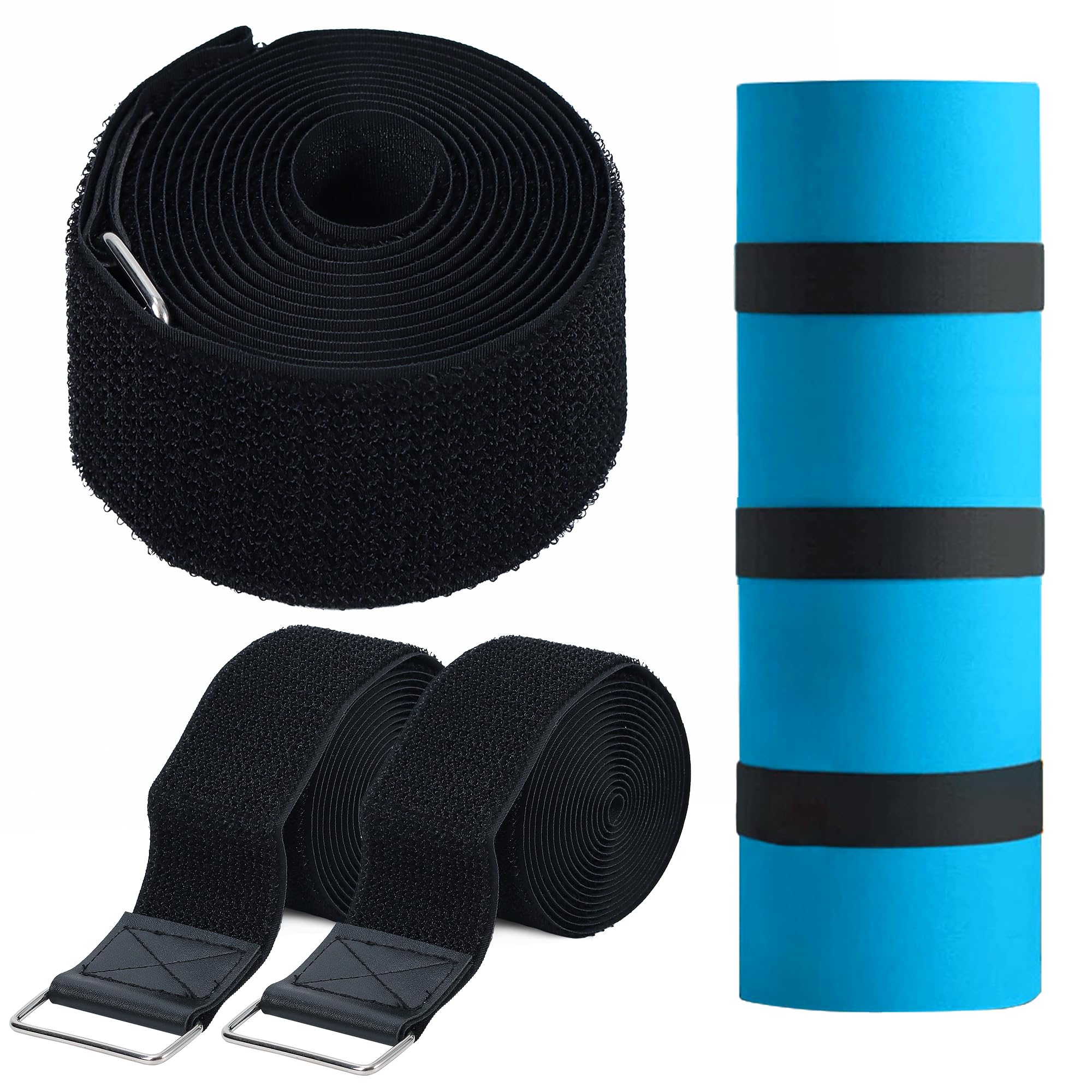 3 Pcs Floating Water Mat Straps, Pad Straps Reusable for Storing Storage Up to 18 Feet Long or Shorter, Floating Mat Accessories