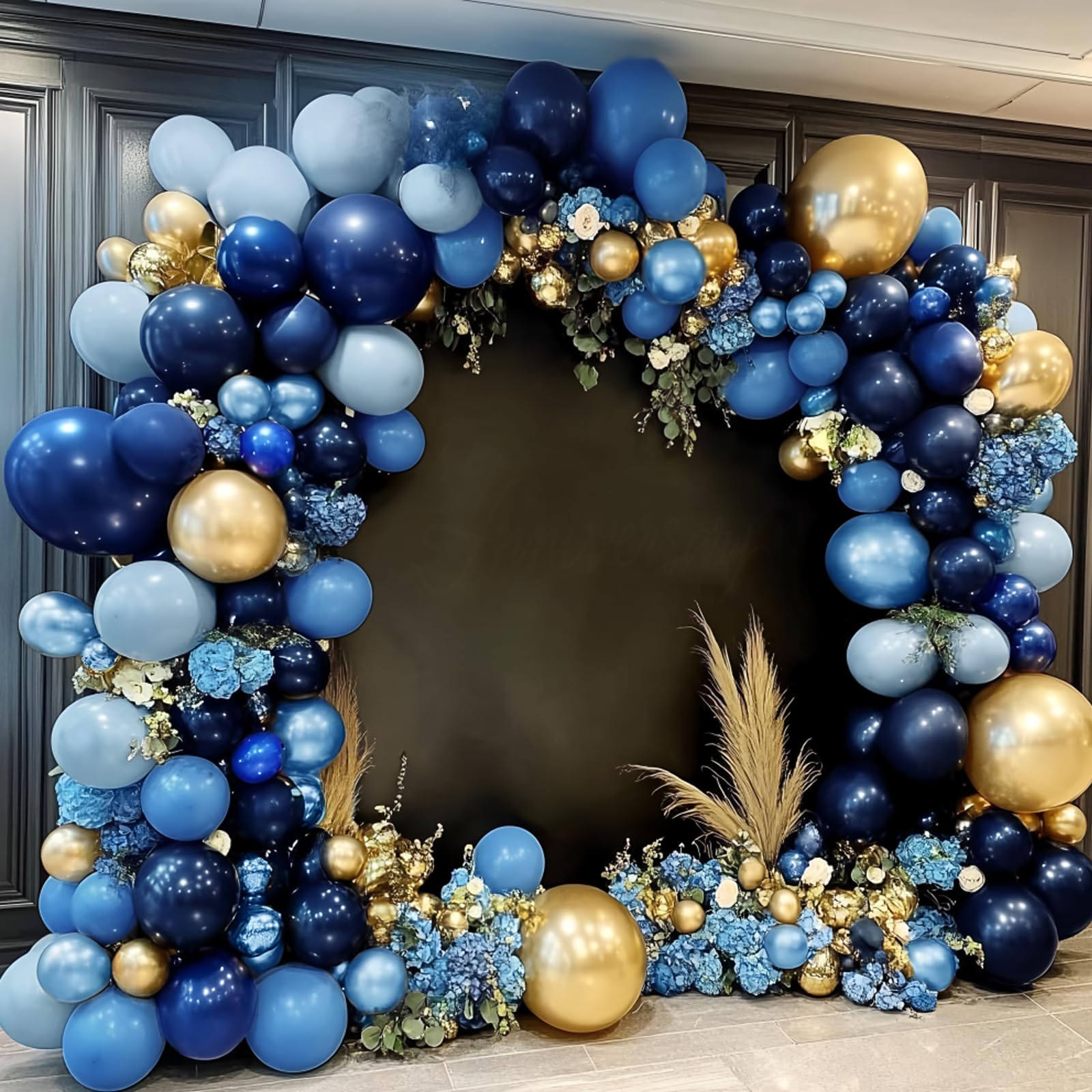 KUKUTrue® Balloon Garland, 150 Piece Blue Gold Balloon Set, Balloons Arch, Birthday Balloons, Party Decorations for Birthday, Anniversary, Wedding, Engagement and Special Occasions — image 1