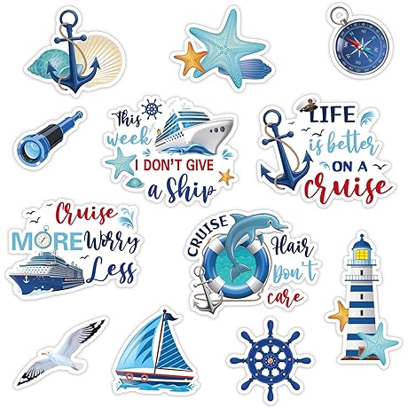 12 Pieces Cruise Door Magnet Decorations: Elevate Your Carnival Cruise Experience