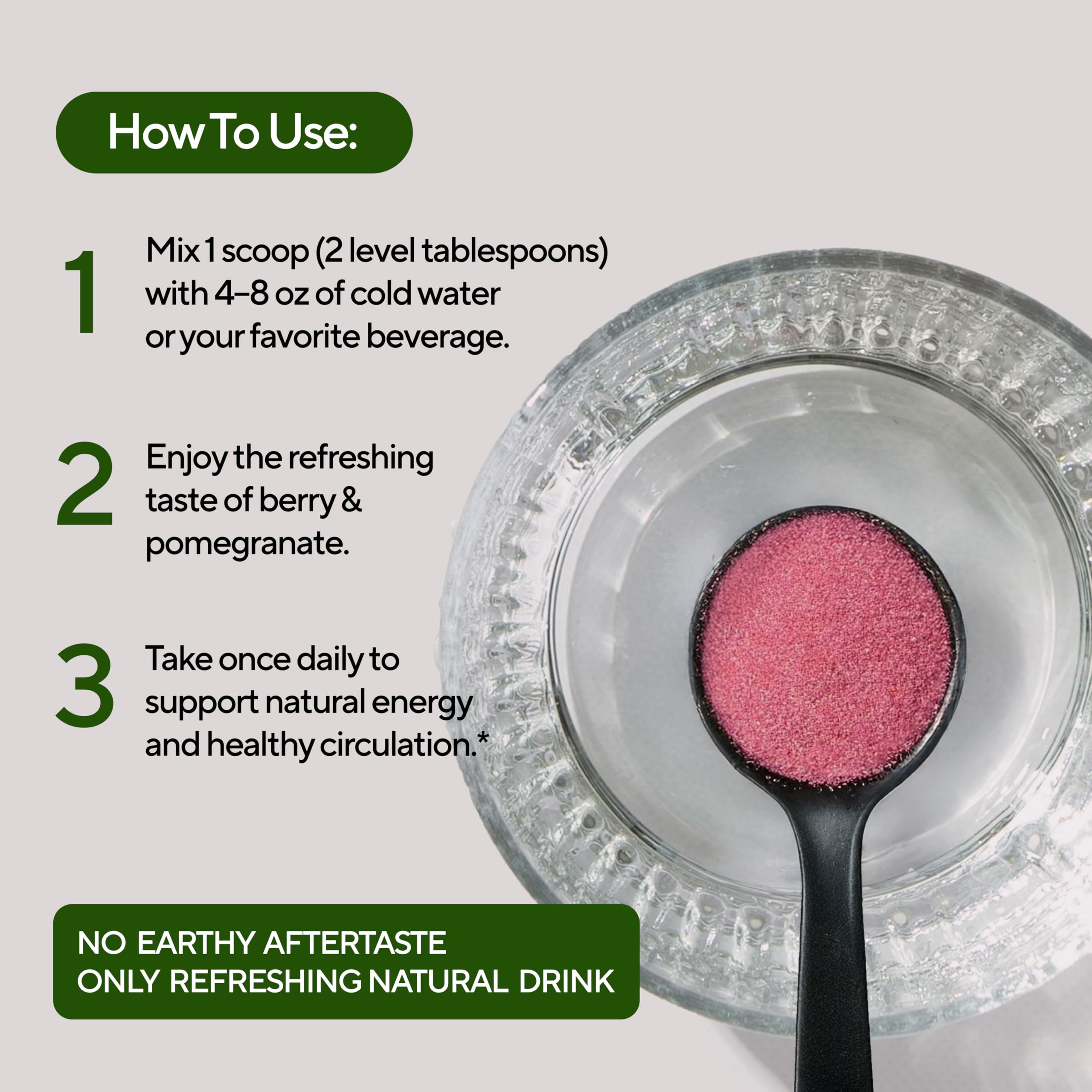 VitaUp 8-in-1 Beetroot Supplement with Organic Beetroot Powder – USA Made Beet Root Powder with Grape Seed, Hawthorn, Coq10 – for Normal Circulation & Energy Support – 30 Serving — Amazon image 3