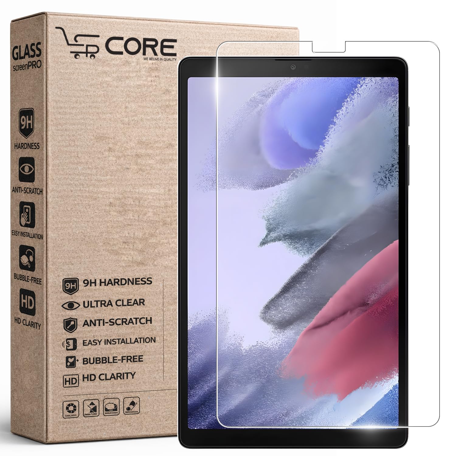 SPCORE Samsung Tab A7 Lite 8.7 Inch (2021) Tempered Glass | Screen Protector Tempered Glass for Samsung Galaxy Tab A7 Lite 8.7 Inch - SM-T220 / T225 (2021)-image-13