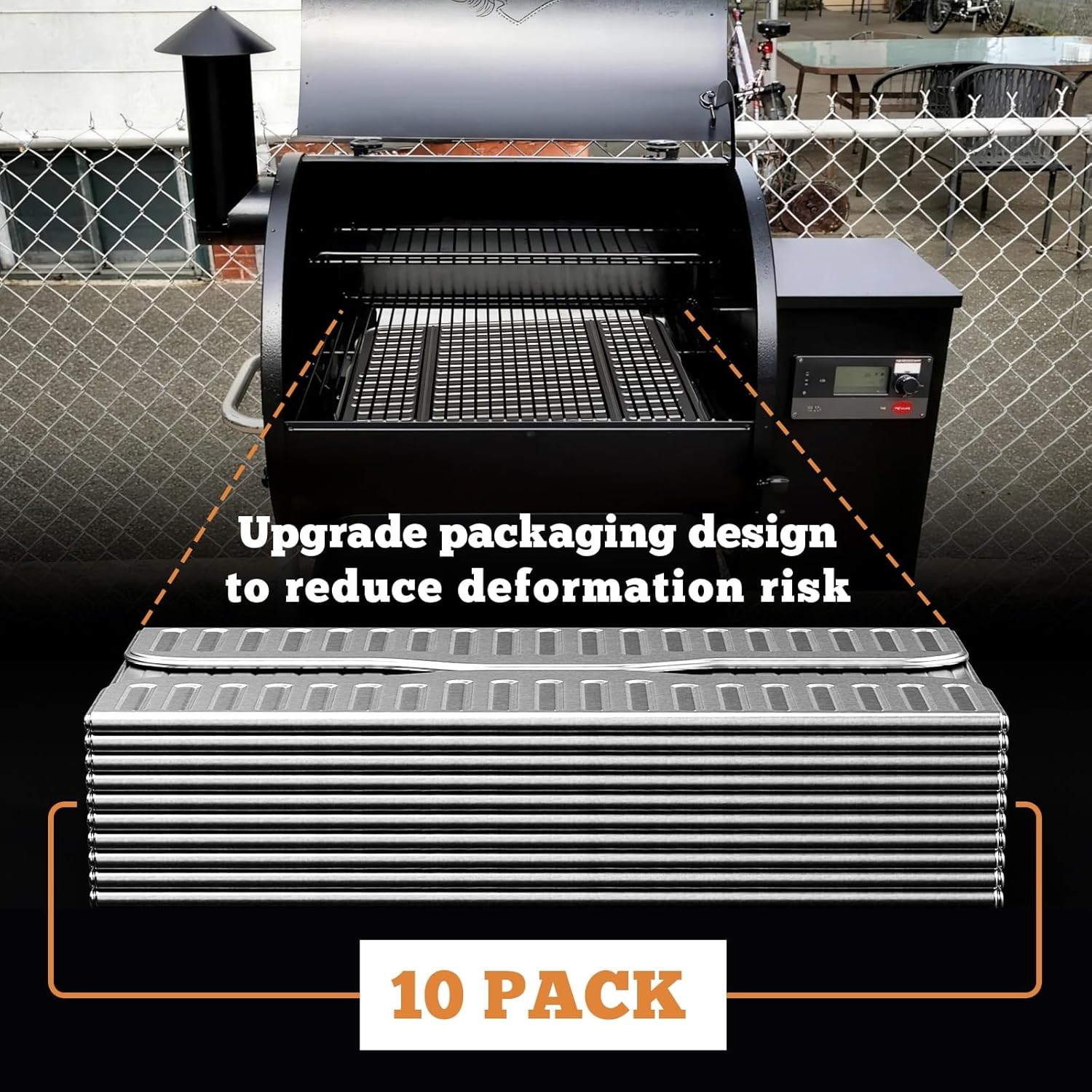 NUPICK 10-Pack BAC507 Grill Drip Tray Liners for Traeger Pro 575, Pro 22 and Elite 22, Grill Accessories for Traeger, Aluminum Disposable Drip Trays,Heat-Resistant Grill Accessory, 22in X 15.5in