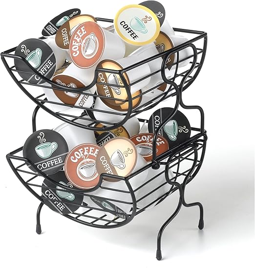 Nifty SingleServe Wire Coffee Basket Stacked TwoTier