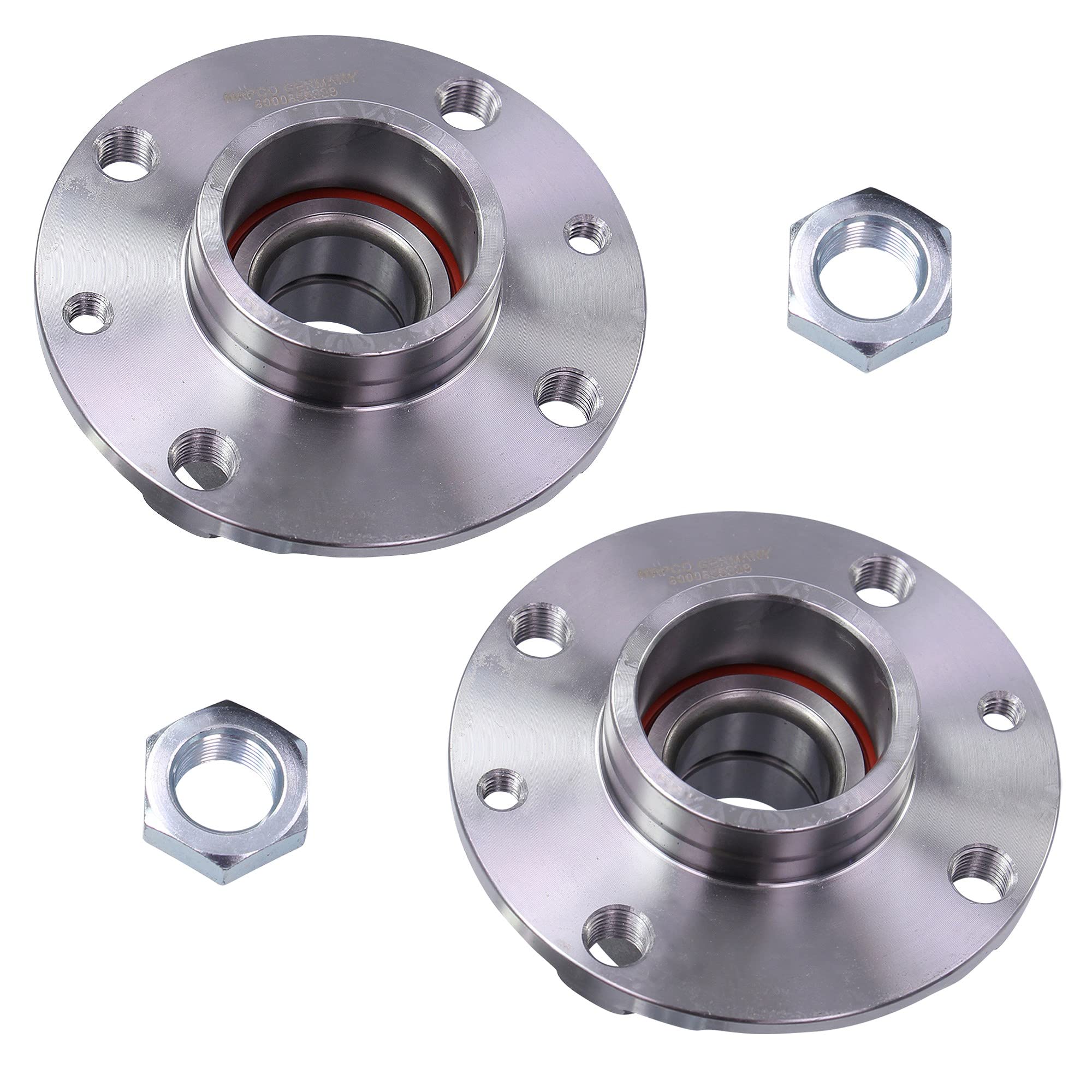 ATEC Germany 2x mozzo ruota posteriore cuscinetto ruota set, Compatibile con ABARTH RITMO,FIAT CINQUECENTO, PANDA, REGATA, RITMO, SEICENTO / 600 (187_),LANCIA A 112, DELTA I (831_), PRISMA (831_)