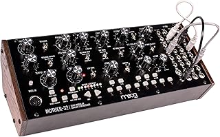 MOOG Mother-32 Semi-Modular Eurorack Analog Synthesizer with 32-Step Sequencer, VC Oscillator and Ladder Filter, MIDI In, Extended Patchbay, CV Jack