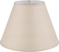 Vista 1 de Aspen Creative 32092A Pantalla de lámpara de construcción de araña con forma de imperio de transición en marrón medio, 9 pulgadas superior x 18