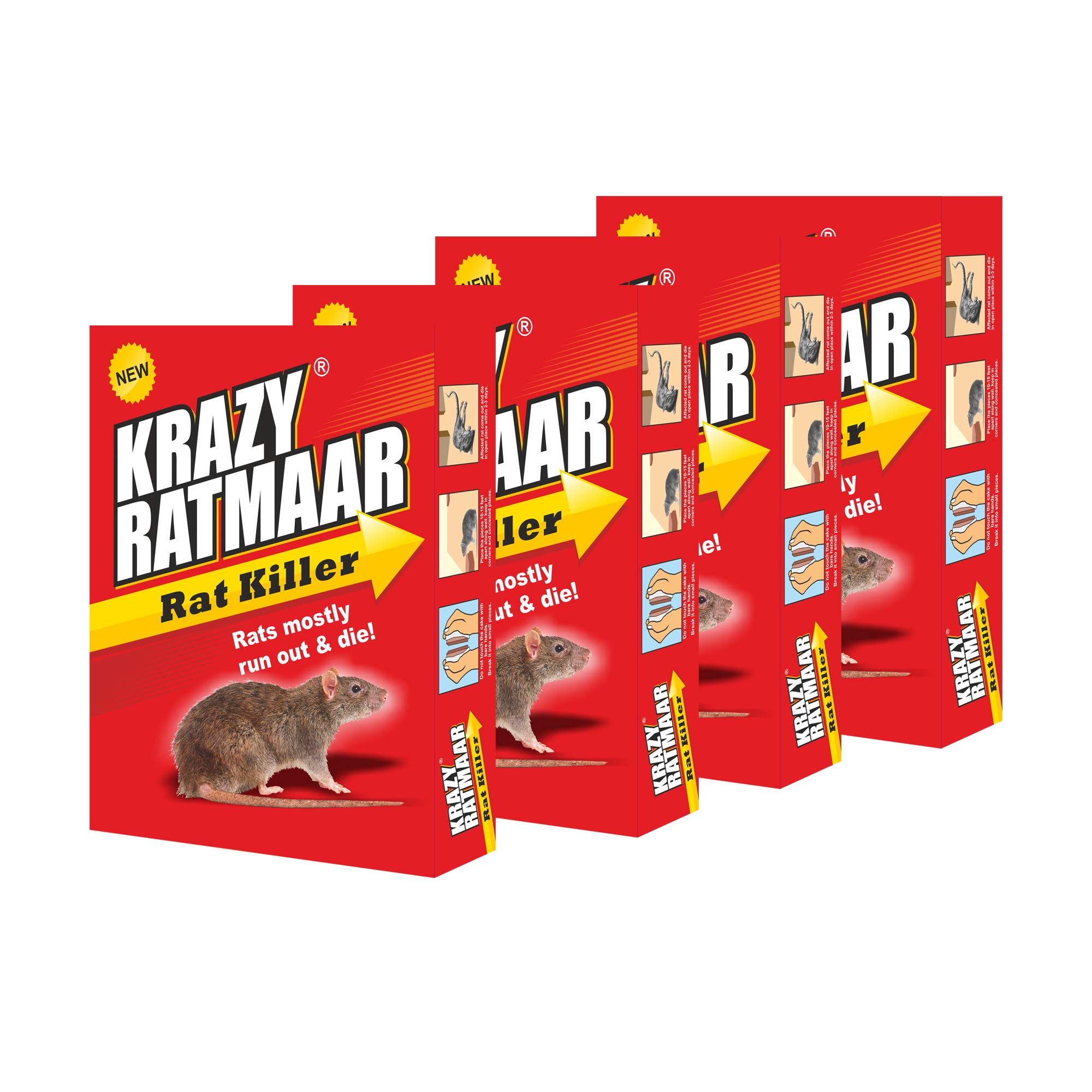 Krazyratmaar Rat Killer Bait (50Gm Pack of 4) (B07J1J5LZ1) Amazon Price History, Amazon Price Tracker