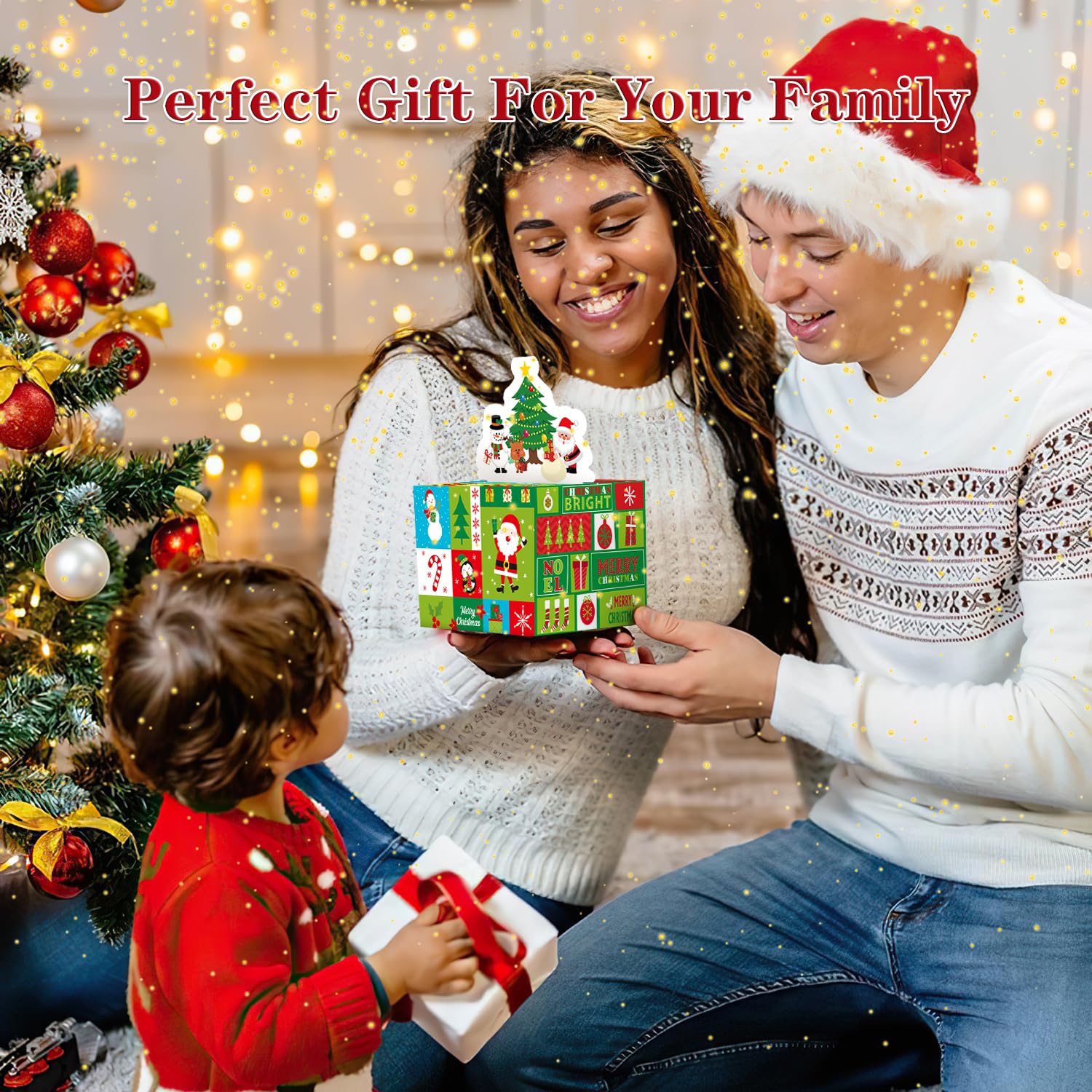 Tirelire De Noël à Surprises - Boîte Cadeau Avec 30 Sachets Transparents - Pour Offrir De L'argent De Façon Originale - 2