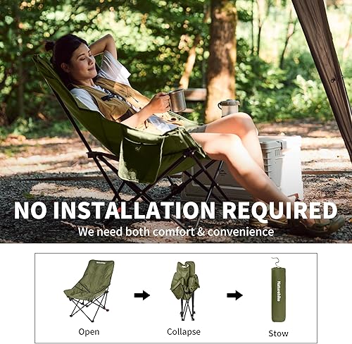 Miniatura 7 de Naturehike Silla de camping acolchada con asiento acolchado