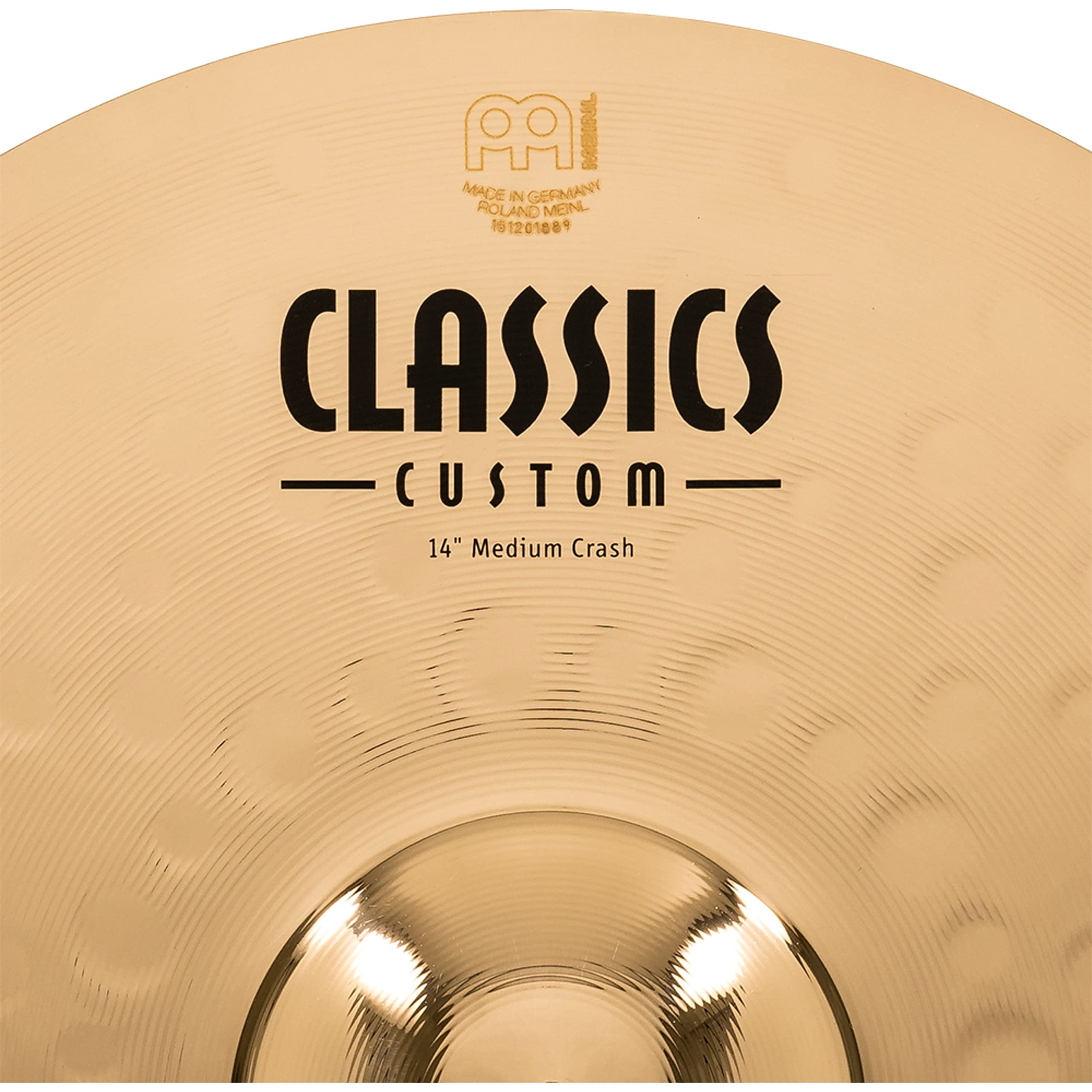 Piatto Crash Meinl Classics Custom Brilliant 14" | Bronzo B12 | Finitura Brillante | Made In Germany - Foto 5
