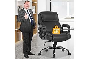 Ergonomic Plus Size Desk Chair with 400lbs Capacity for Big and Tall