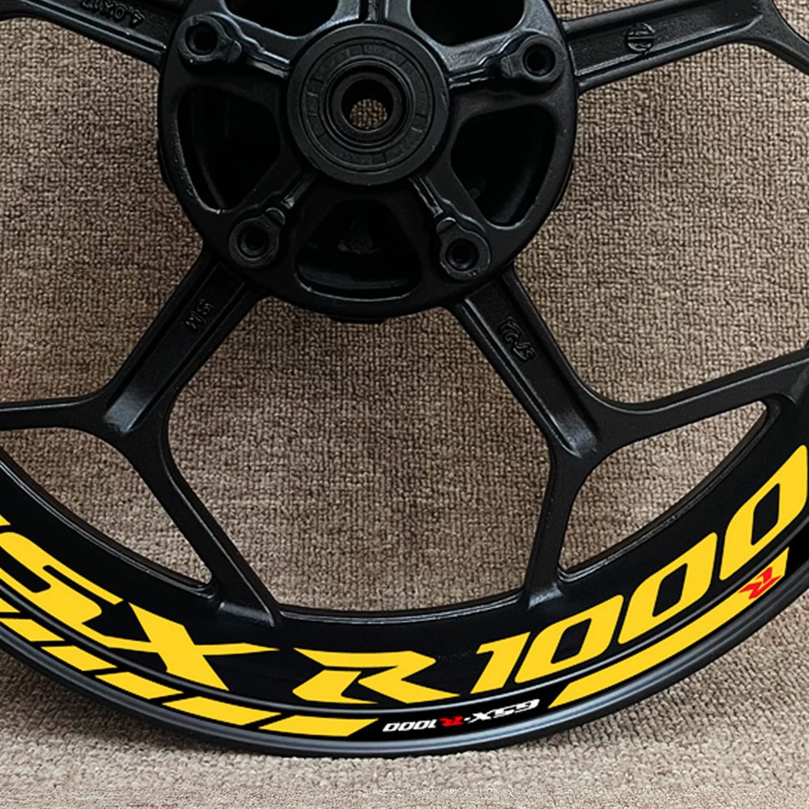 Reflektierende Motorrad-Felgenaufkleber Für Suzuki GSX-R 1000 - Selbstklebend, Nachleuchtend