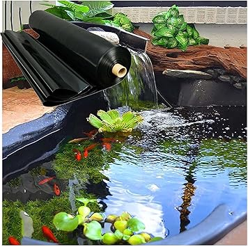 Image Pond Liner For Koi Ponds,Waterfall,Fountains,Heavy Duty Pond Lining,Black Pond Skins,Tear Resistant Garden Pool Membrane,8 Mils Thick,9.9x13ft 13x16.5ft 16.5x23ft 20x33ft 26x39ft 33ftx49ft (Size : 11 Image Pond Liner For Koi Ponds,Waterfall,Fountains,Heavy Duty Pond Lining,Black Pond Skins,Tear Resistant Garden Pool Membrane,8 Mils Thick,9.9x13ft 13x16.5ft 16.5x23ft 20x33ft 26x39ft 33ftx49ft (Size : 11