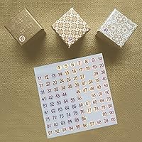 Vista 6 de 1-100 etiquetas adhesivas reflectantes con números láser, 10 juegos, 1000 autoadhesivas, redondas, pequeñas, consecutivas, etiquetas de número