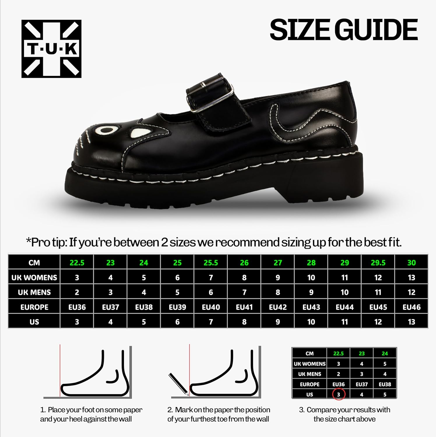 T.U.K. Kitty Cat Mary Jane Shoes for Women, Round Toe Ankle Strap Oxford Shoes
