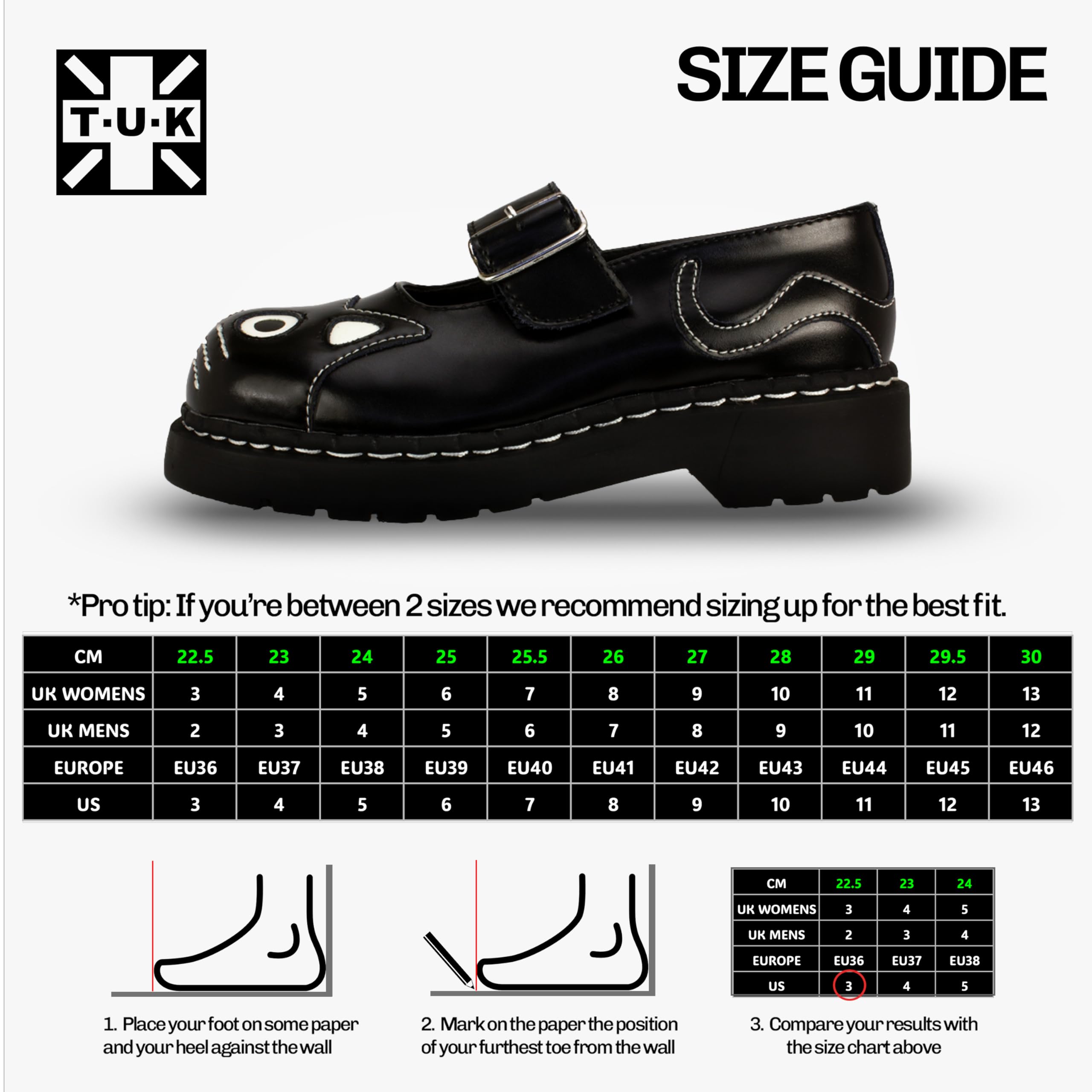 T.U.K. Anarchic Mary Jane - Scarpe da Donna