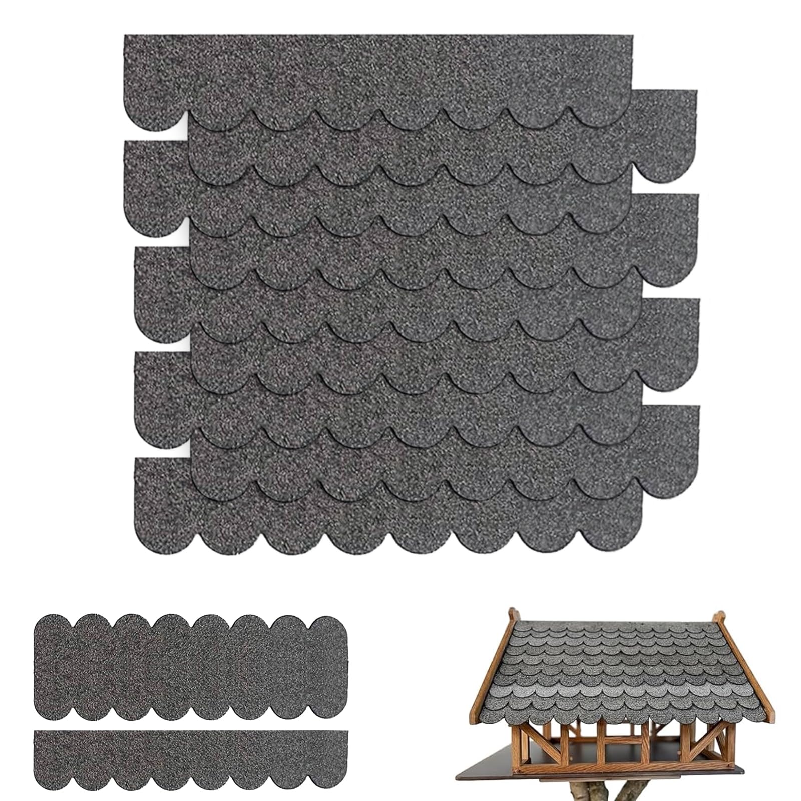 Dakshingles Hexagonaal Zwart Bitumen Dakbedekking Dakshingles Hexagonaal Zwart Bitumen Dakbedekking
