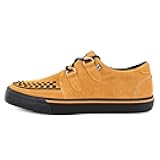 TUK Mustard Suede Creeper Sneaker Shoes for Women and Men, D Ring Lace Up Shoes | US Women 8 / Men 6