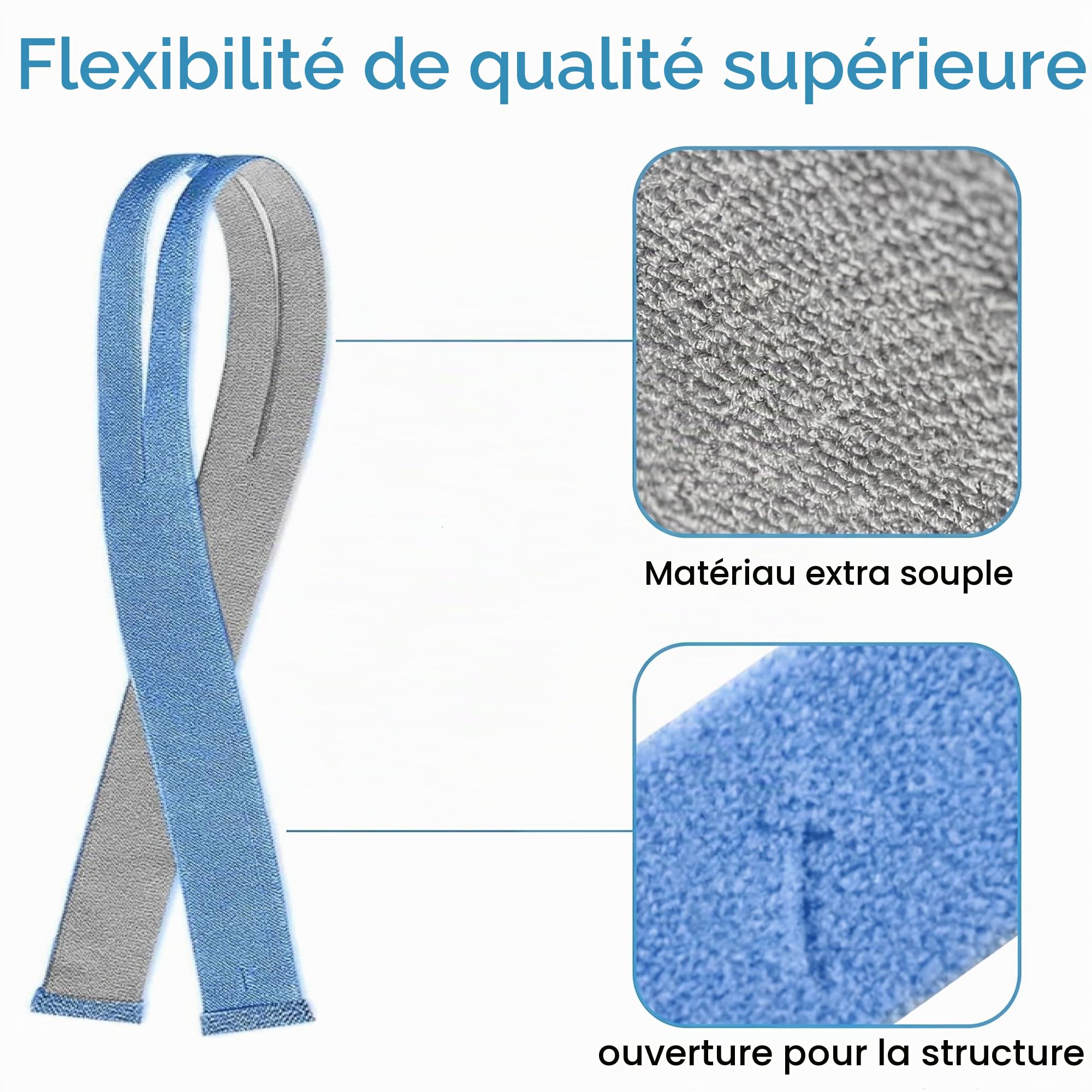 Sangle de harnais CPAP compatible avec le masque CPAP ResMed AirFit P10 (masque non inclus) - Sangles pour AirFit P10 - Sangles de masque pour masque oreiller CPAP P10 - CPAP Headgear AirFit P10