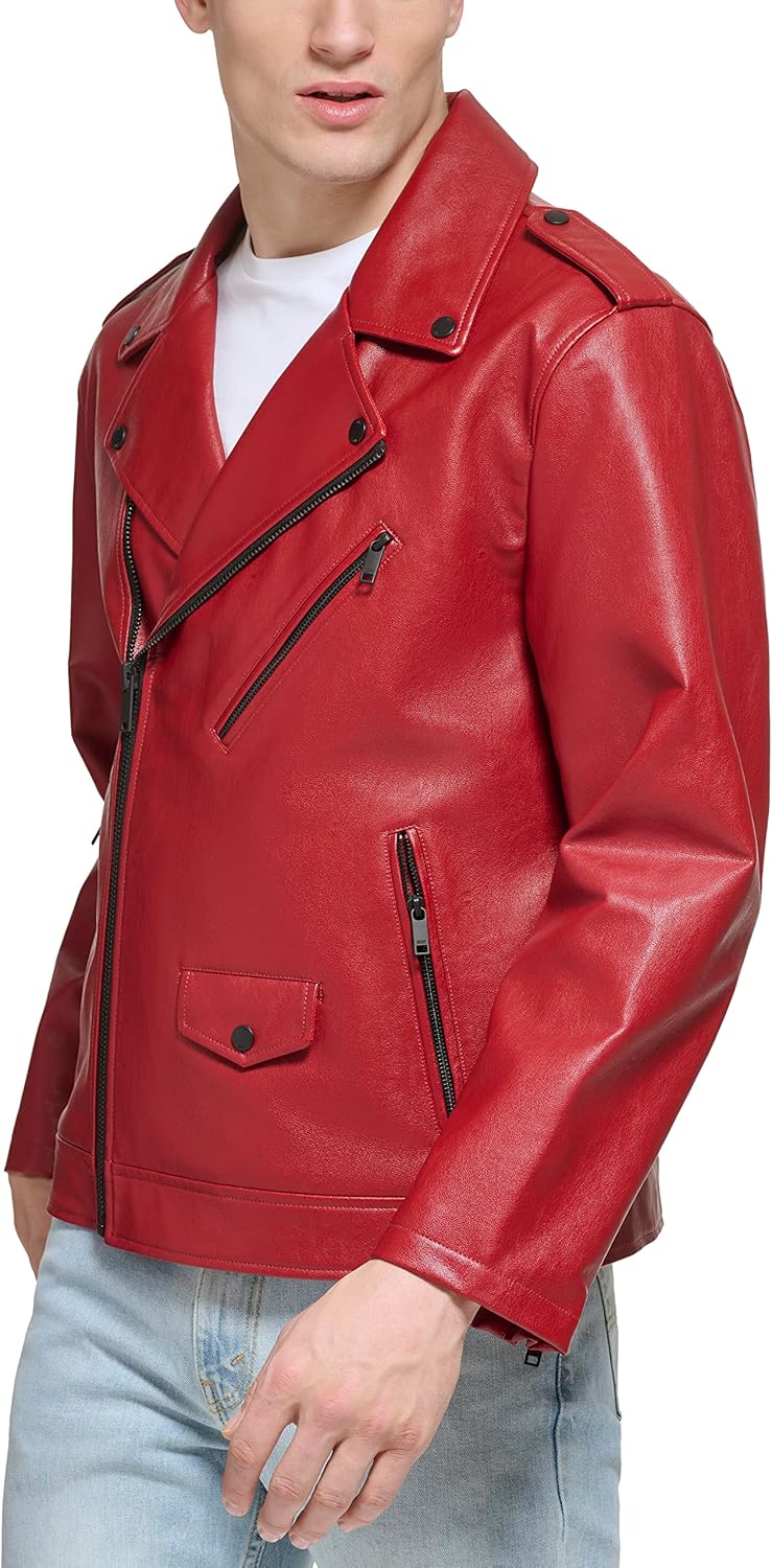 DKNY Men's Modern Motorcycle Jacket - Image 2