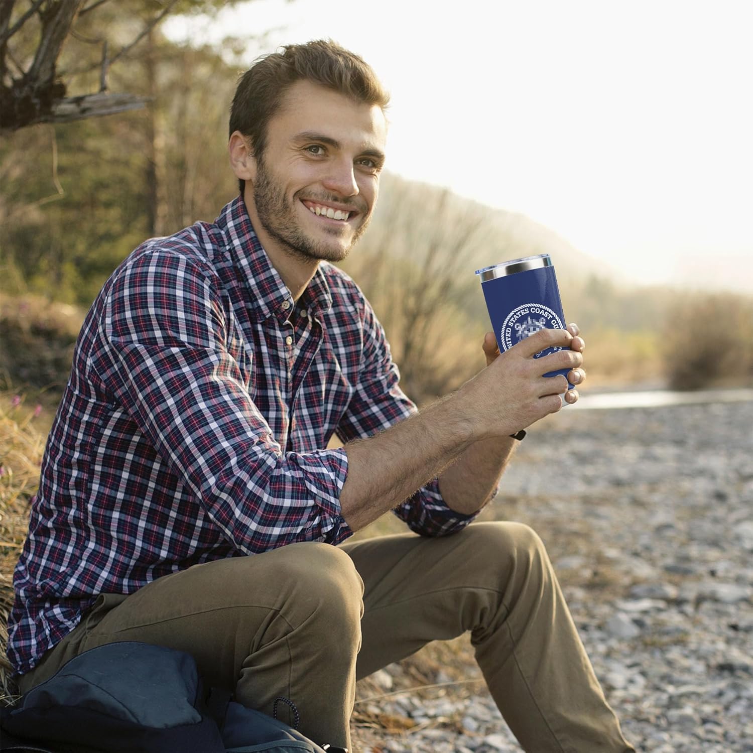 Coast Guard Gifts - 2Pcs Coast Guard Stainless Steel Insulated Tumblers with Lid and Straw,Inspirational Military Gifts for Coast Guard 20oz Tumbler,Military Deployment Gift (2pcs COAST GUARD) - Image 7