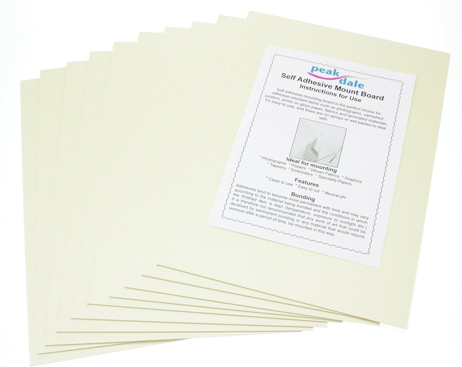 A4 Self Adhesive Mount Board, Pack of 10 Amazon.co.uk Home & Kitchen