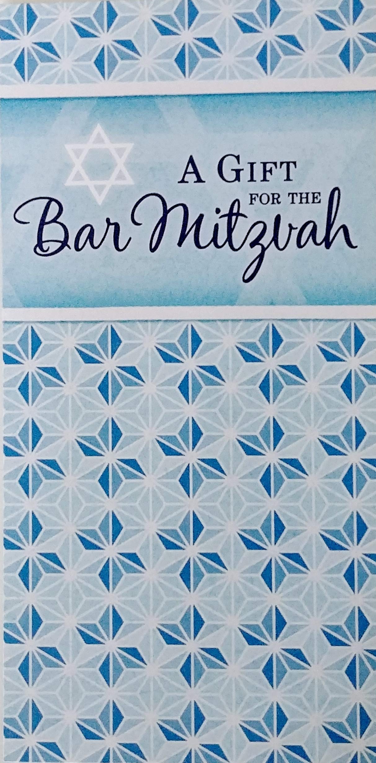 Greeting Card A Gift For The Bar Mitzvah - Today is a Day To Celebrate, A Day To be Proud of Everything You Have Accomplished - Money / Check Holder Mazel Tov Jewish Birthday Milestone for Him Boy