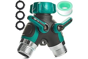 2-Way Garden Hose Splitter for Enhanced Irrigation Efficiency