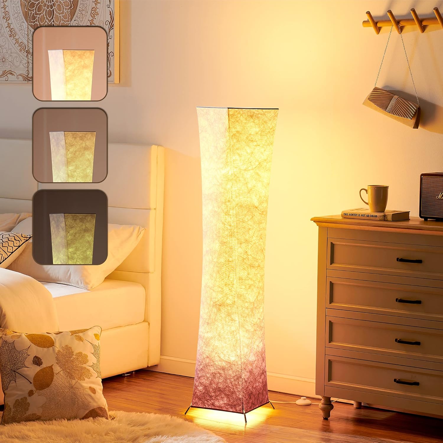 60% оƒƒ Dіѕсоunt Floor Lamp, chiphy Floor Lamps for Living Room, Adjustable 3 Levels Brightness 12W/2 LED Bulbs(2400 Lumens, 100 Watt Equivalent) and Purple Fabric Shade, Elegant and Modern for Bedroom and Kid Room 60% оƒƒ Dіѕсоunt Floor Lamp, chiphy Floor Lamps for Living Room, Adjustable 3 Levels Brightness 12W/2 LED Bulbs(2400 Lumens, 100 Watt Equivalent) and Purple Fabric Shade, Elegant and Modern for Bedroom and Kid Room