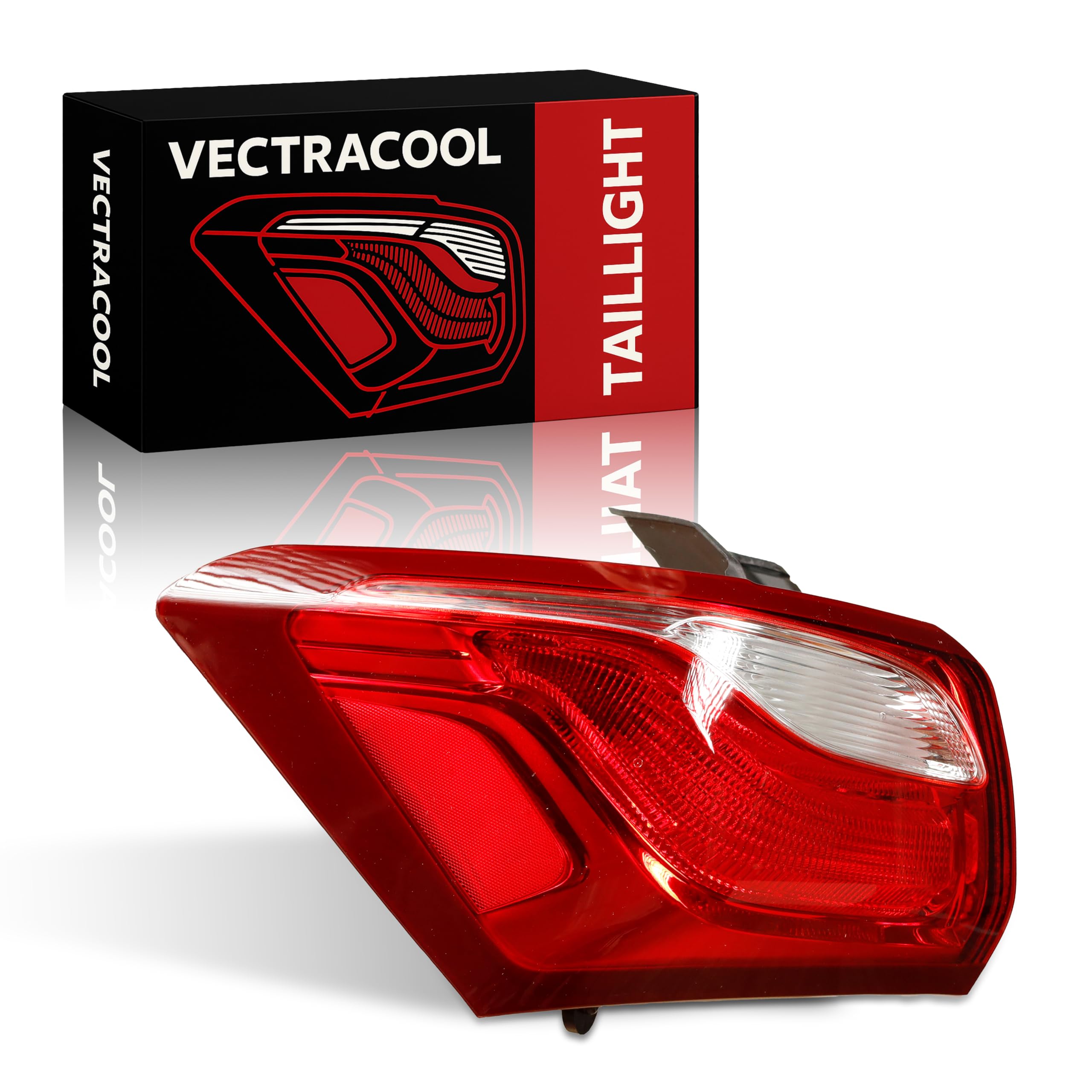 VectraCool Halogen Type Left Tail Light Compatible with Chevrolet Equinox L4 1.5L/1.6L/2.0L 2018-2021 Replacement# 19418086 84769835