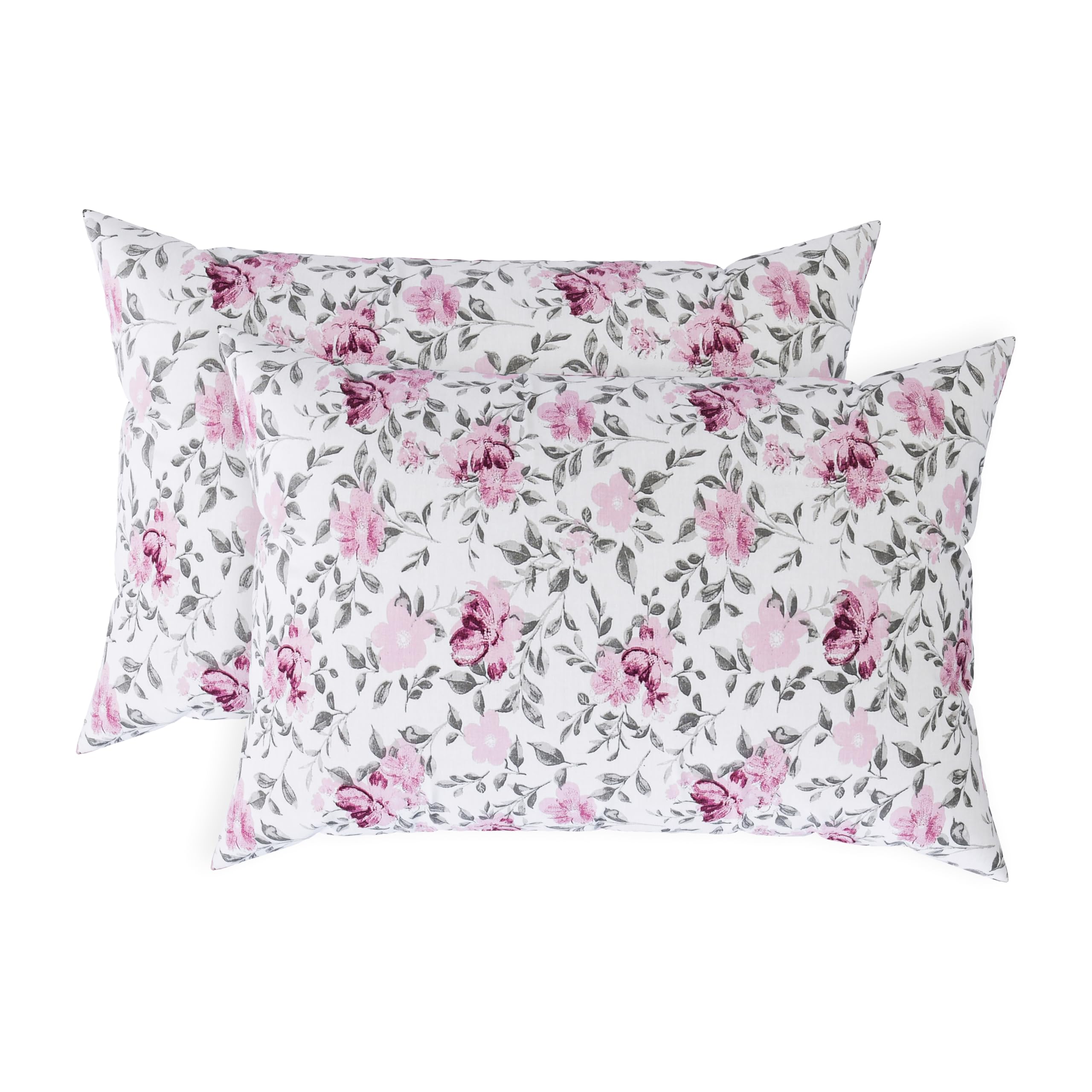 LINENWALAS 100% Cotton Percale Standard Size Pillow Case Set of 2, Crisp and Cooling 200 TC