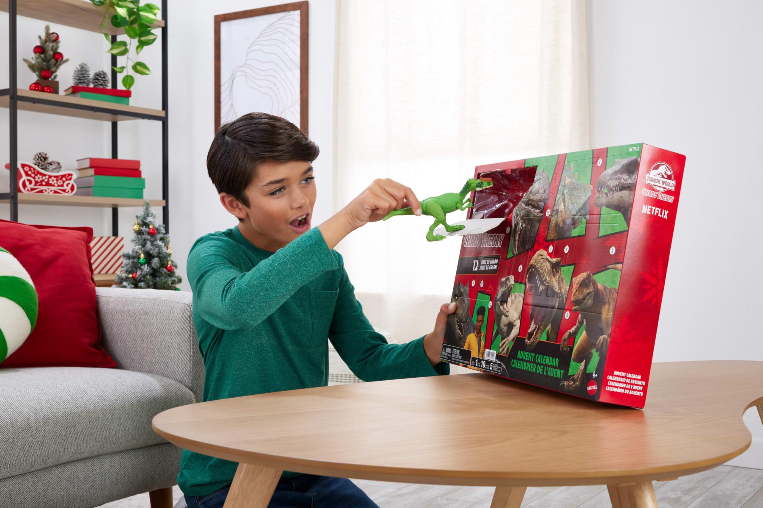 Mattel Jurassic World Chaos Theory Exclusive Advent Calendar with 12 Doors, 12 Days of Surprises - Image 3