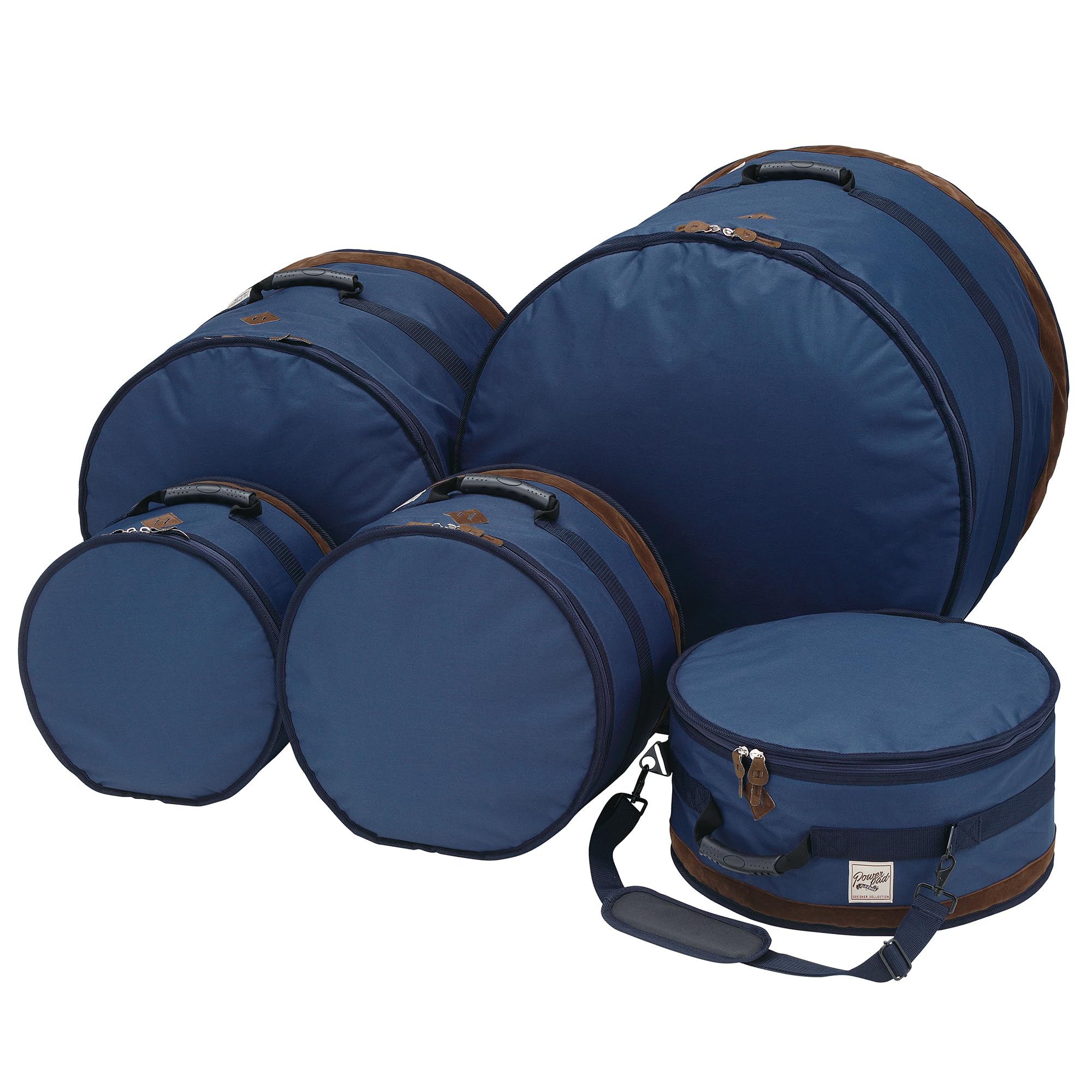Tama TDSS52KNB Powerpad Designer Drum-Set Bag (Navy Blue) - Drum Bag Set