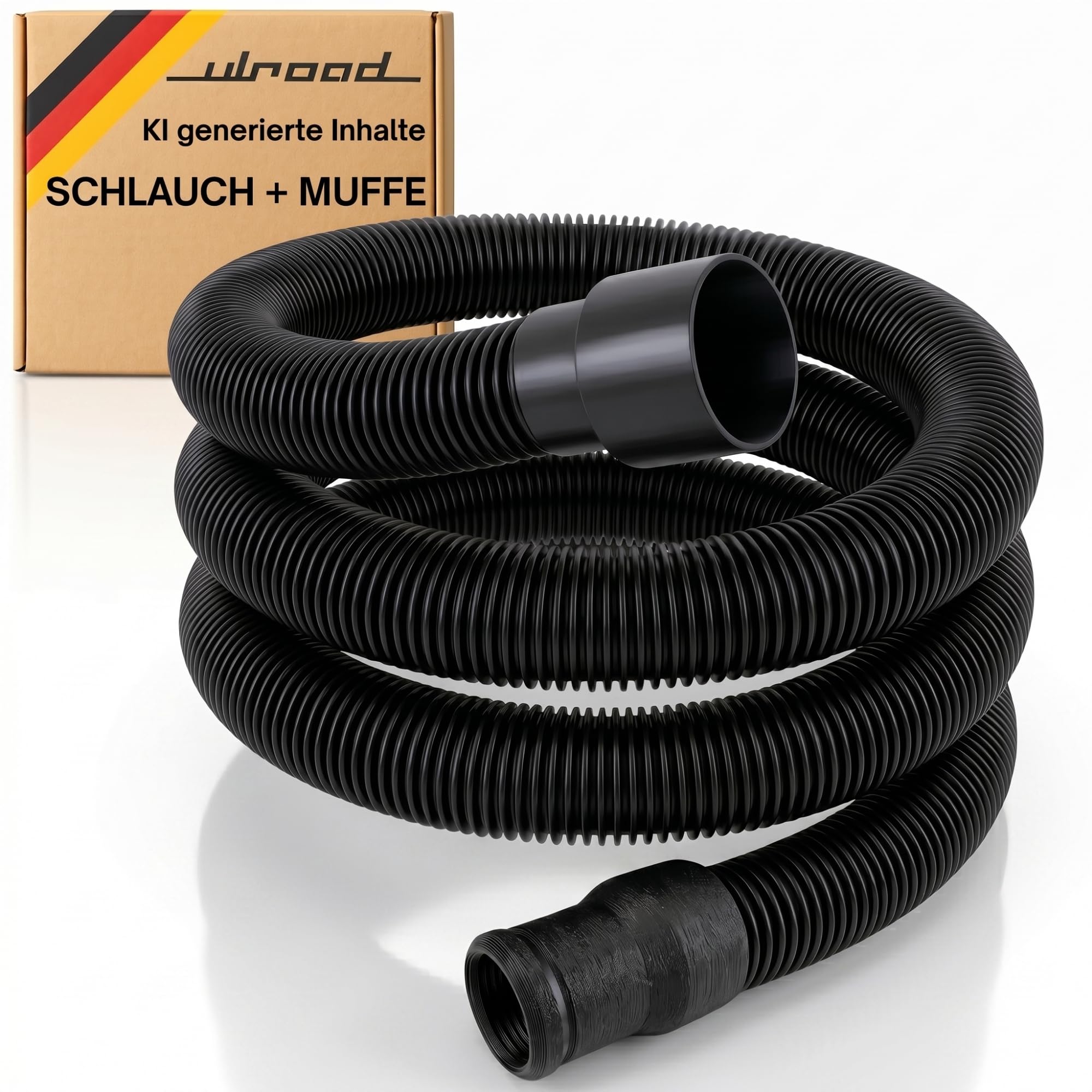 Staubsausaugerschlauch mit Werkzeugmuffe kompatibel mit Nilfisk, Parkside, Starmix, Flex Nass- Trockensauger, Industriesauger Kesselsauger Ersatzschlauch (500, Zentimeter)