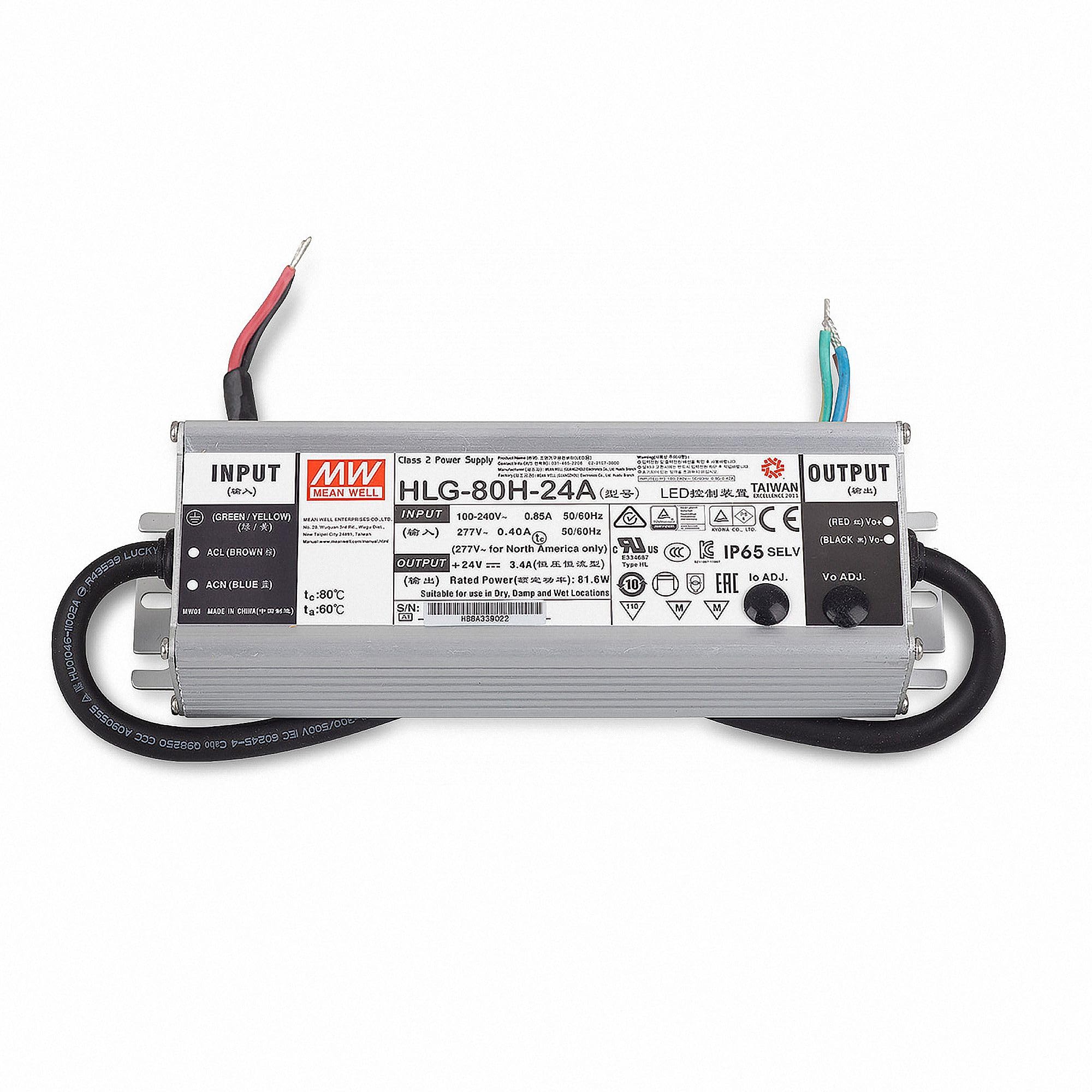 MEAN WELL HLG-60H-54A LED-Treiber IP65 62W 54V 1,15A
