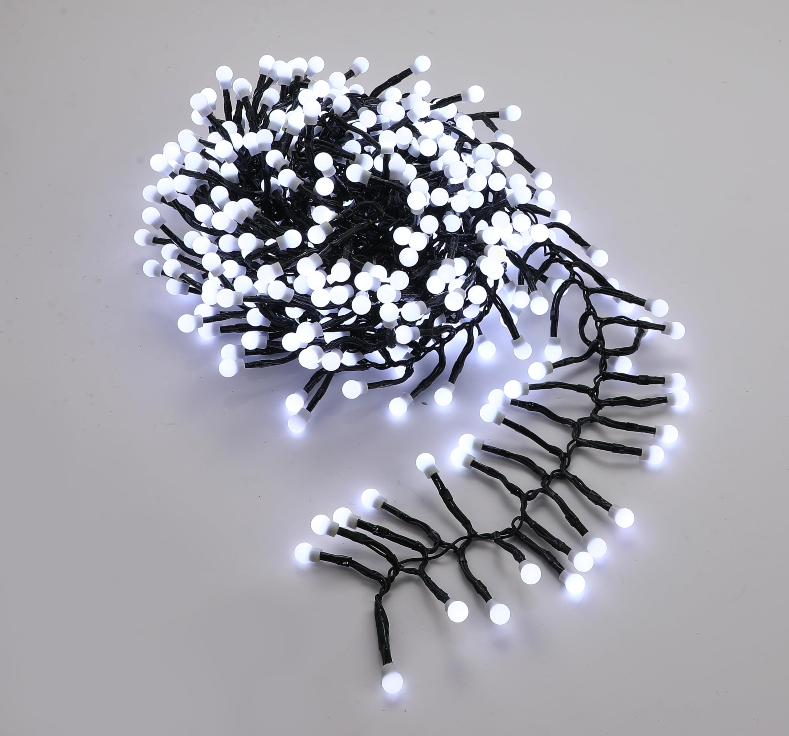 AMOS 500 Berry Cluster LED Lights with Multi-Action Timer – Perfect for Indoor & Outdoor (White)